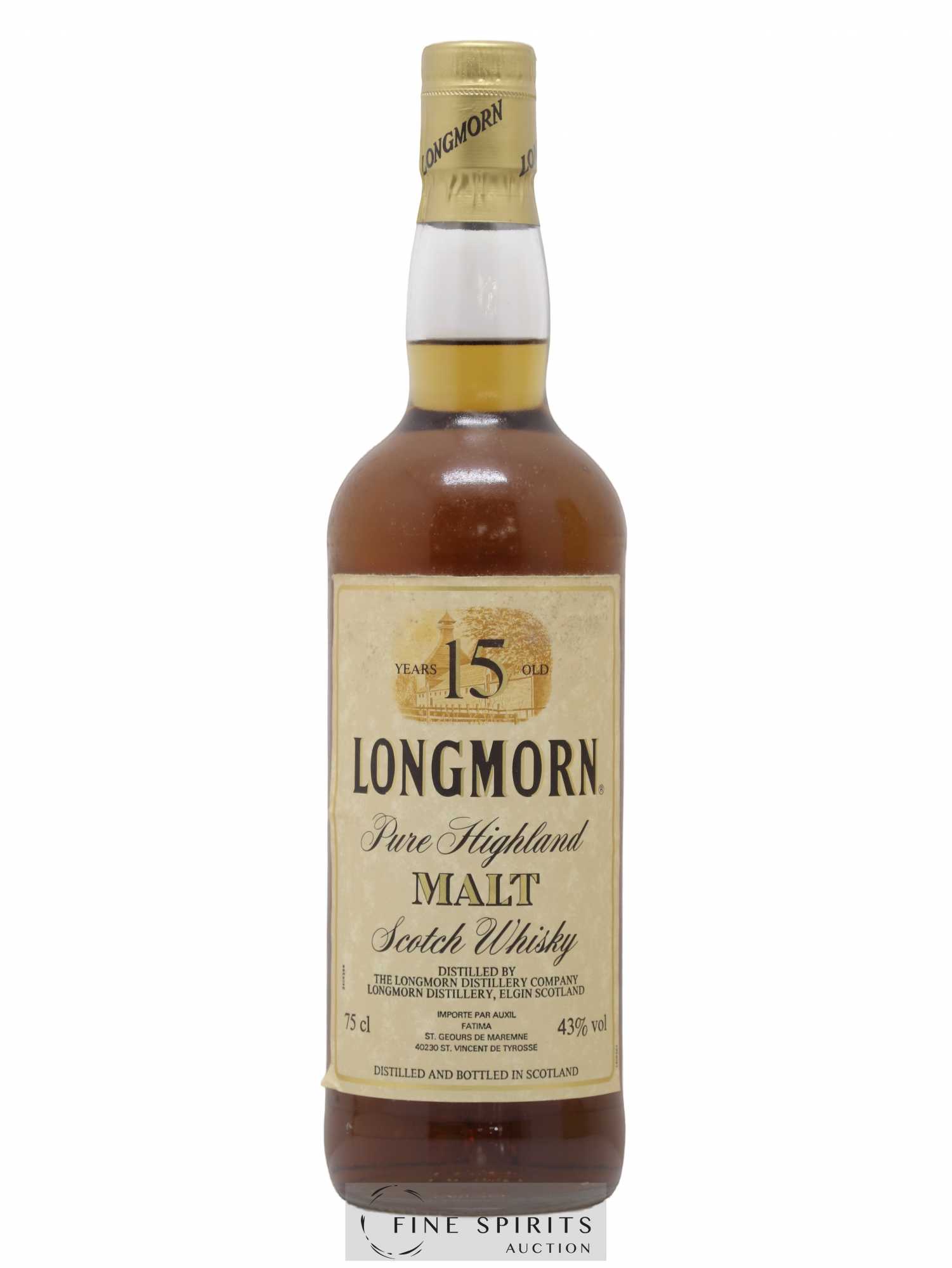 Longmorn 15 years Of. Auxil Import - Lot de 1 bouteille - 1