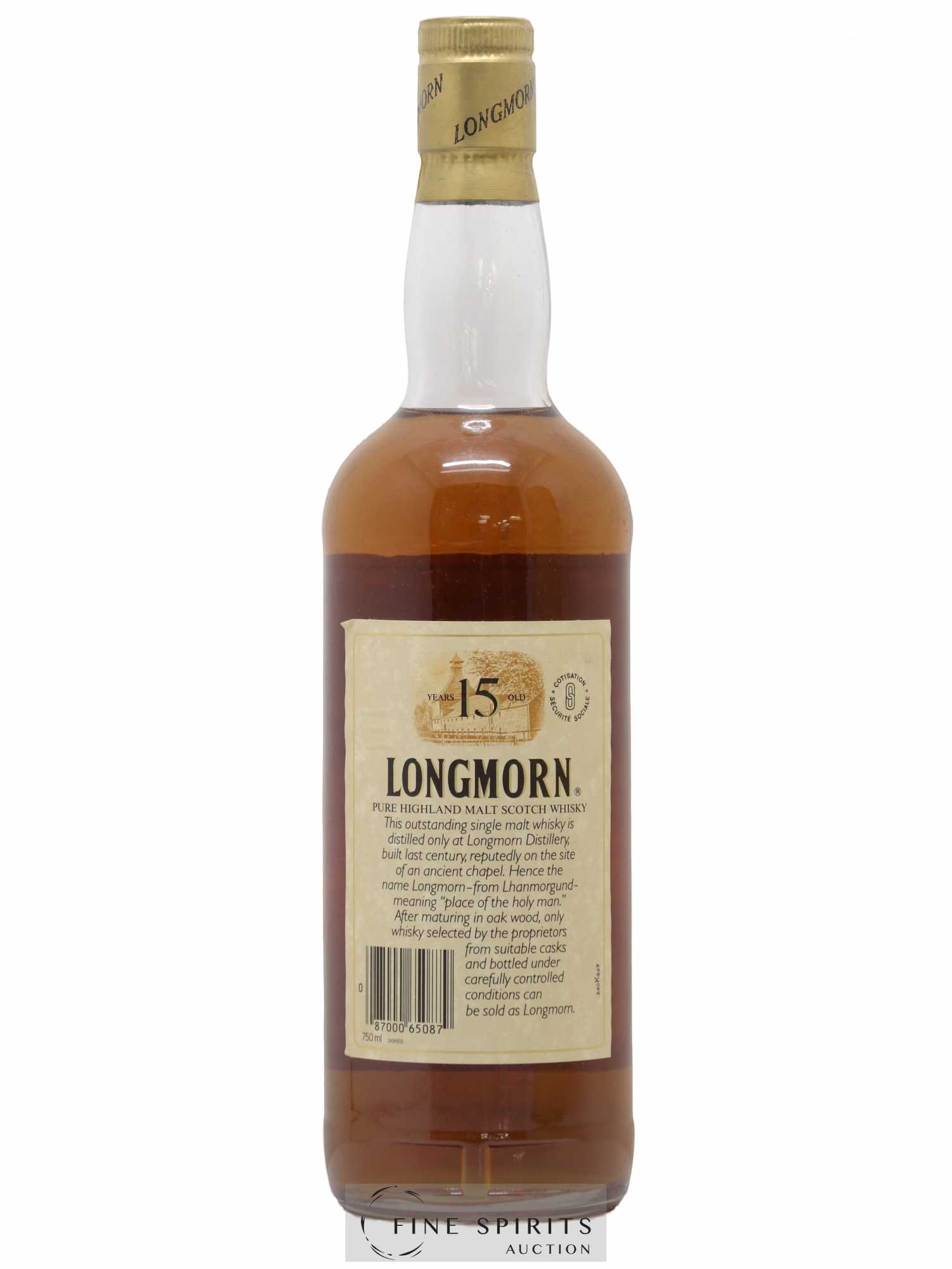 Longmorn 15 years Of. Auxil Import - Lot de 1 bouteille - 2