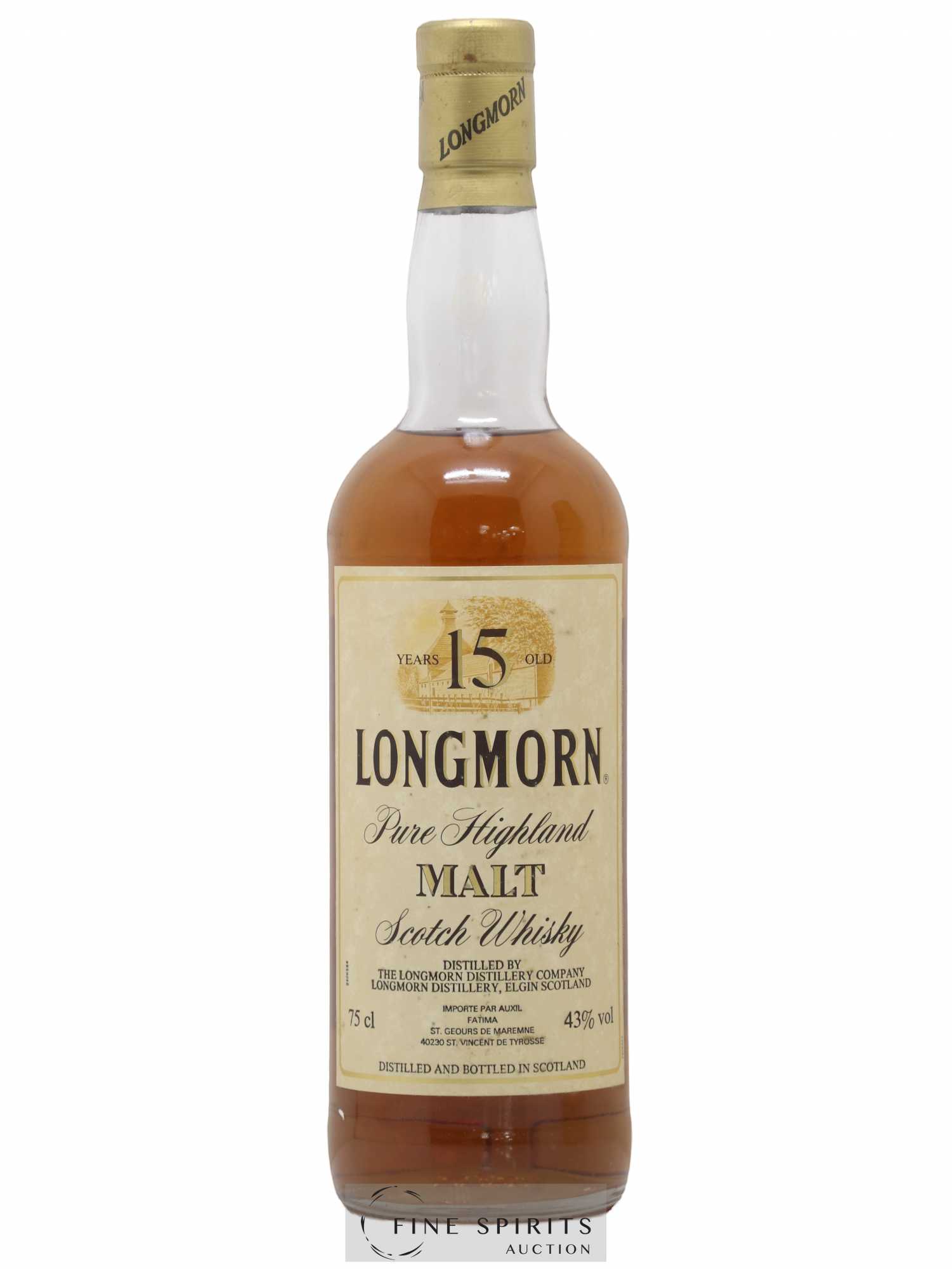 Longmorn 15 years Of. Auxil Import - Lot de 1 bouteille - 1