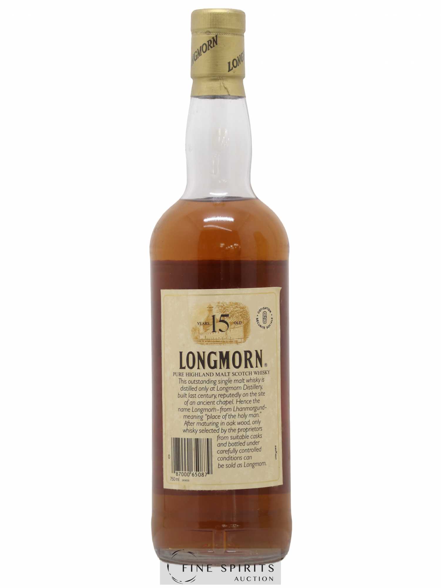 Longmorn 15 years Of. Auxil Import - Lot de 1 bouteille - 2