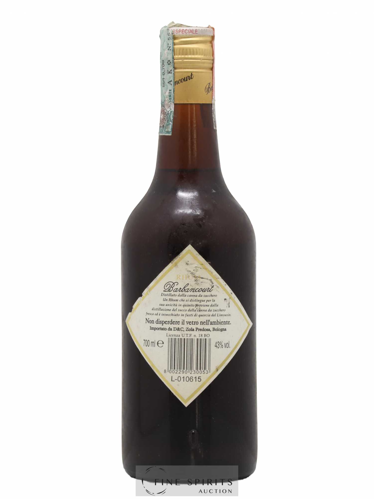 Barbancourt Of. Réserve Spéciale D&C Import - Lot de 1 bouteille - 1