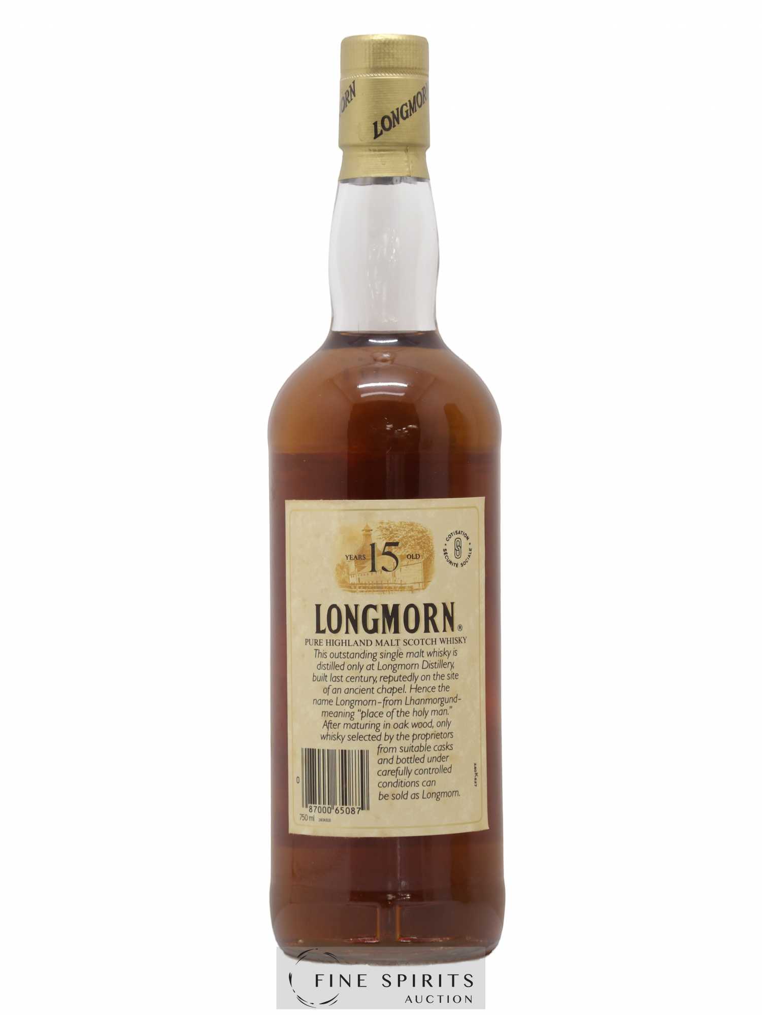 Longmorn 15 years Of. Auxil Import - Lot de 1 bouteille - 2