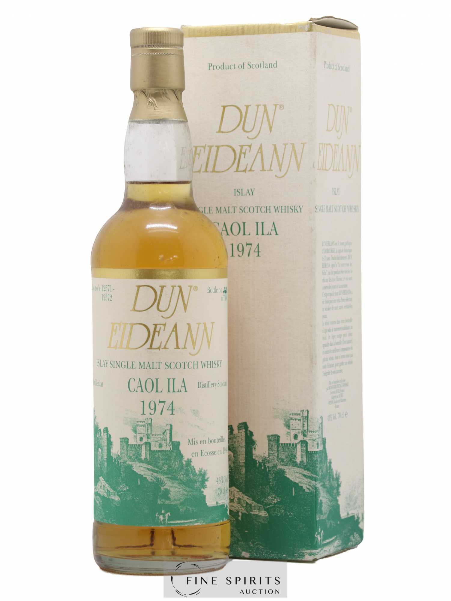 Caol Ila 1974 Signatory Vintage Dun Eideann Cask n°12571-12572 - bottled 1994 - Lot de 1 bouteille - 0