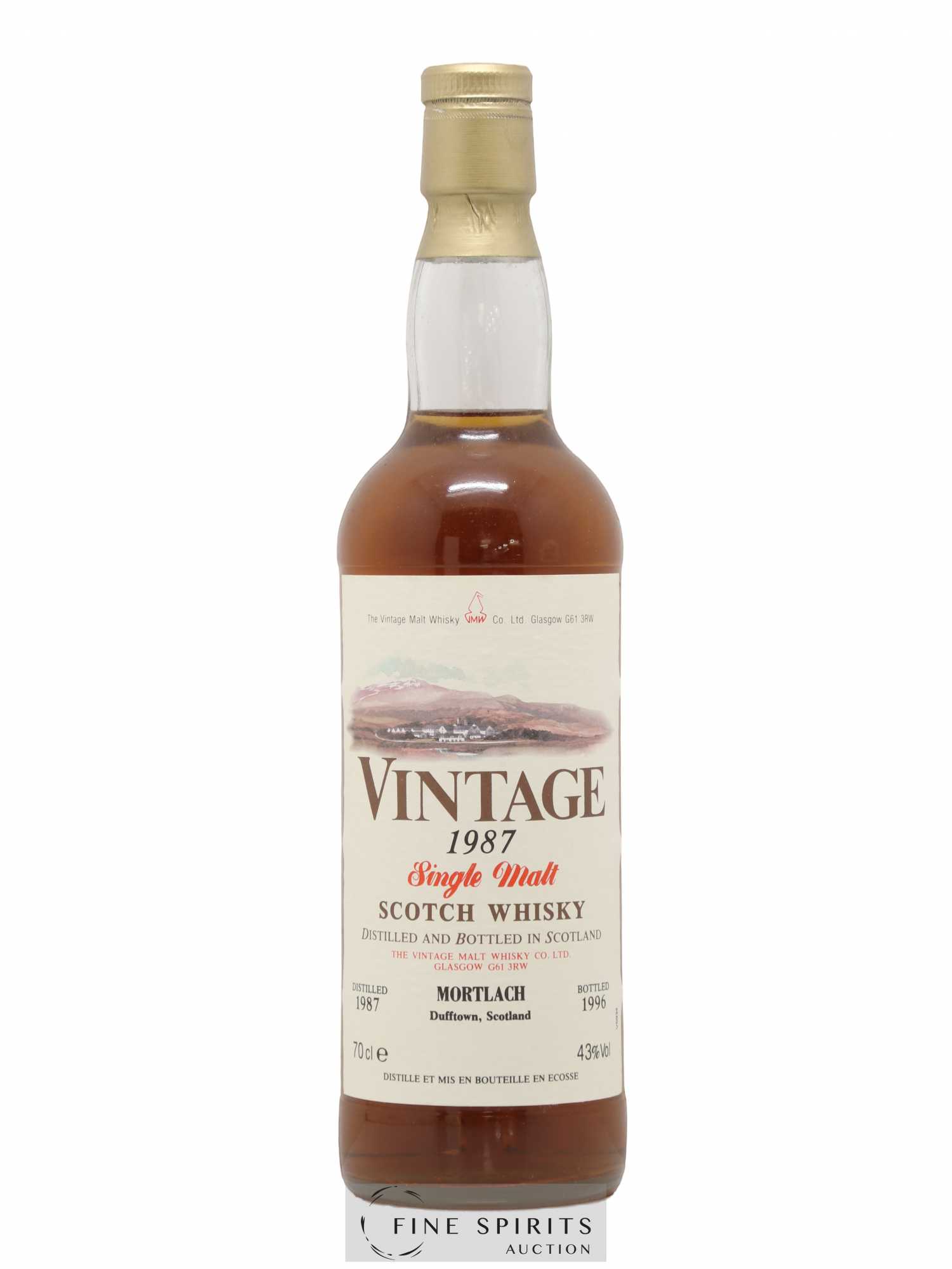 Mortlach 1987 The Vintage Malt Whisky Co. Ltd. Vintage bottled 1996 - Lot de 1 bouteille - 1