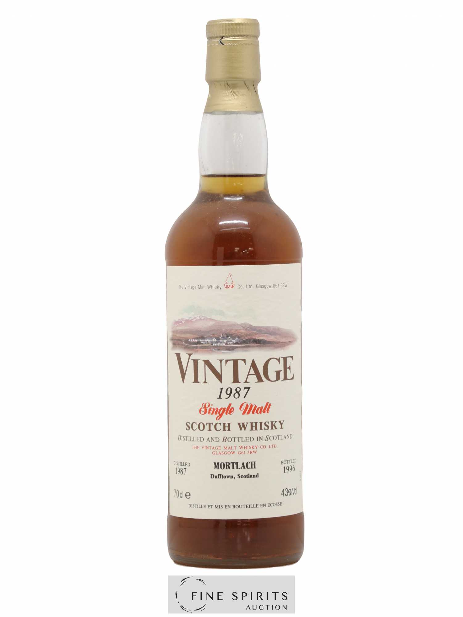 Mortlach 1987 The Vintage Malt Whisky Co. Ltd. Vintage bottled 1996 - Lot de 1 bouteille - 1