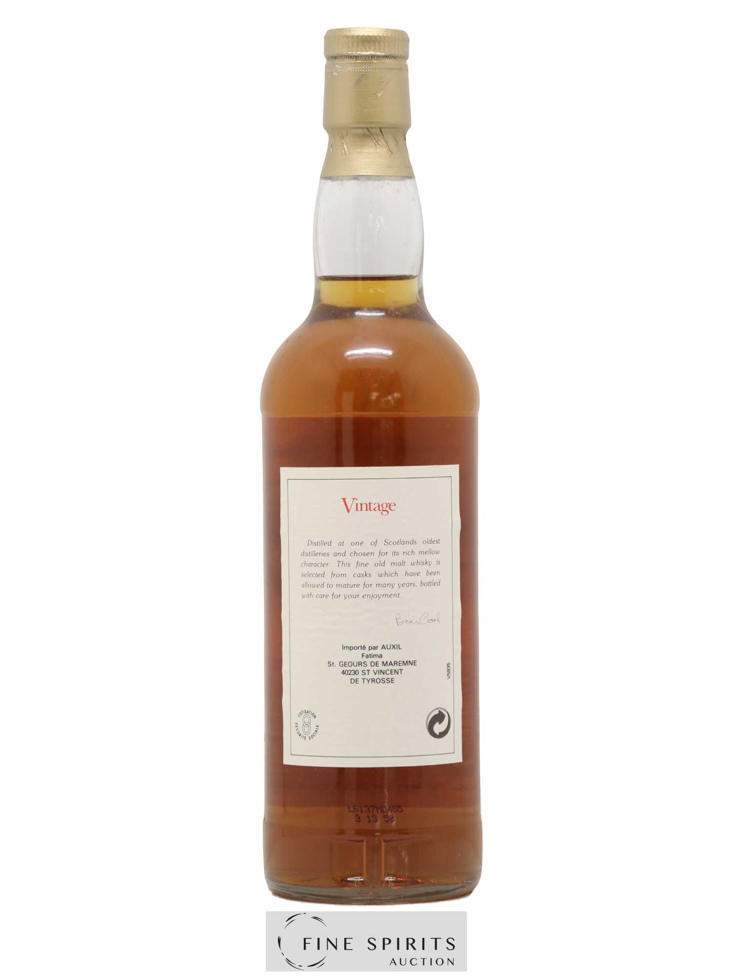 Mortlach 1987 The Vintage Malt Whisky Co. Ltd. Vintage bottled 1996 - Lot de 1 bouteille - 2