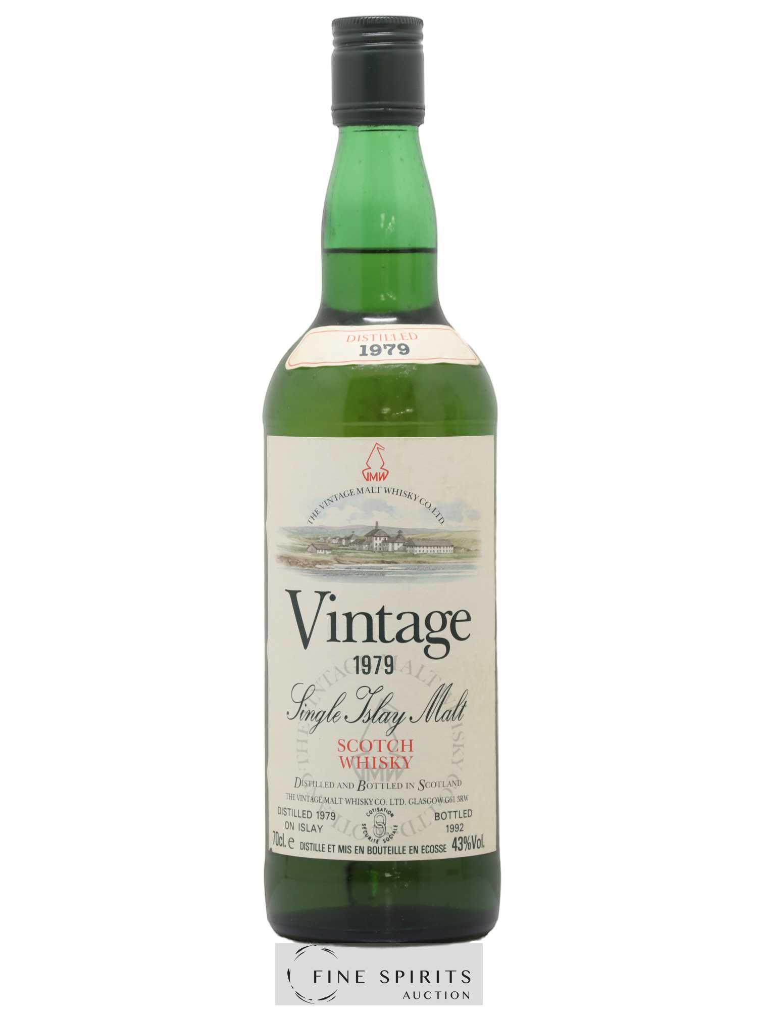 Vintage 1979 The Vintage Malt Whisky Co. Ltd. Single Islay Malt bottled 1992 - Lot de 1 bouteille - 1