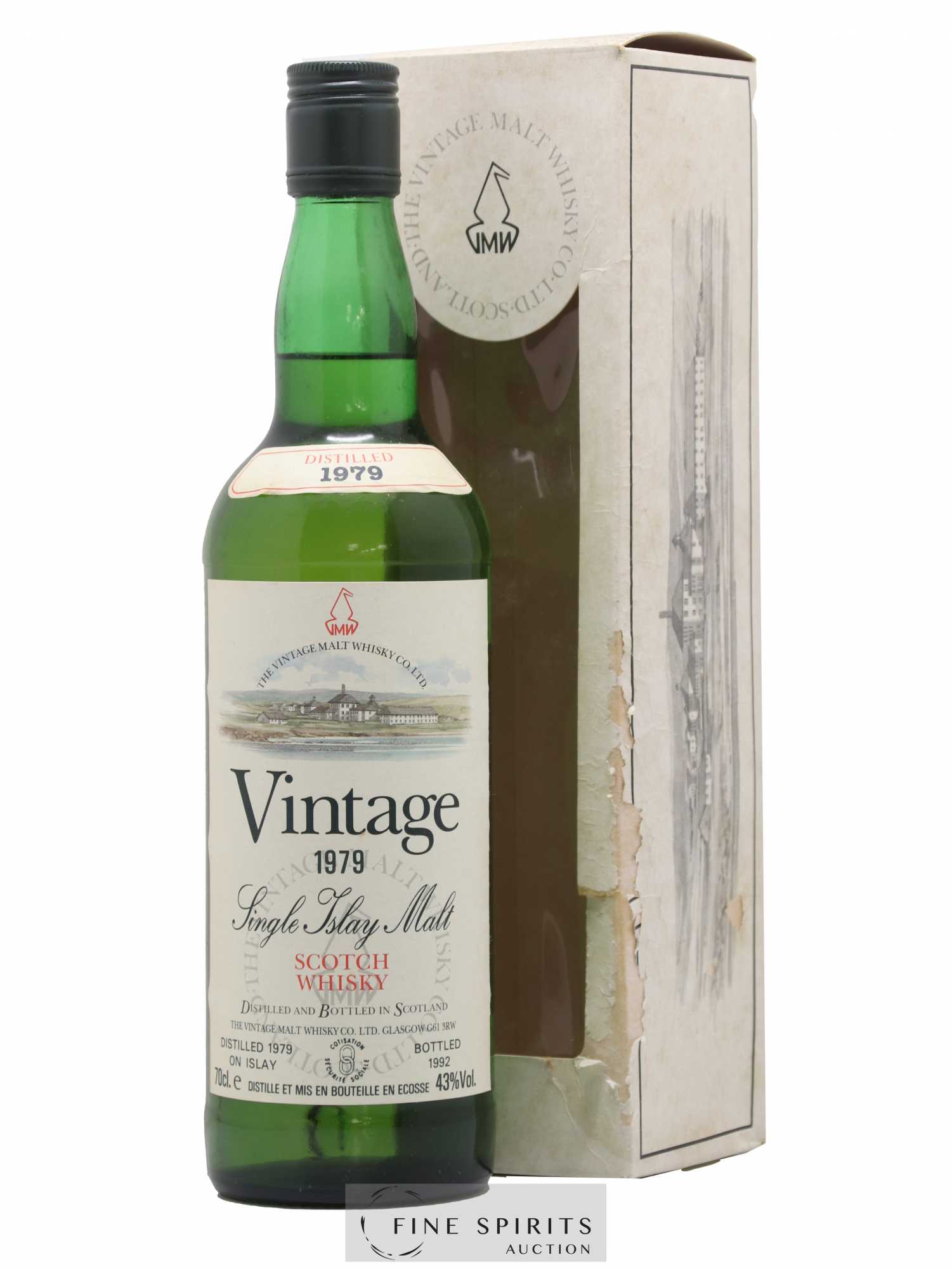 Vintage 1979 The Vintage Malt Whisky Co. Ltd. Single Islay Malt bottled 1992 - Lot de 1 bouteille - 0