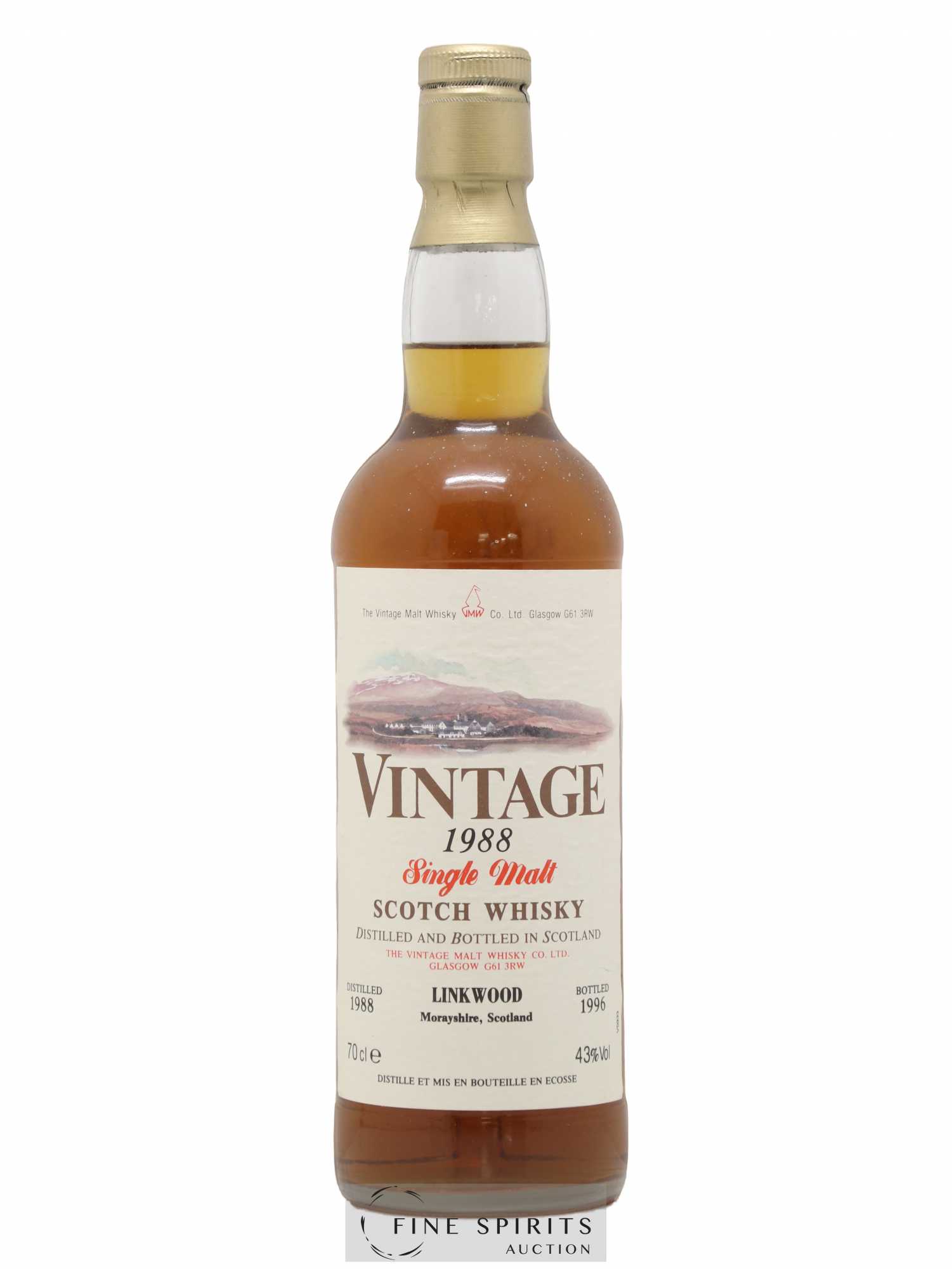 Linkwood 1988 The Vintage Malt Whisky Co. Ltd. bottled 1996 - Lot de 1 bouteille - 1