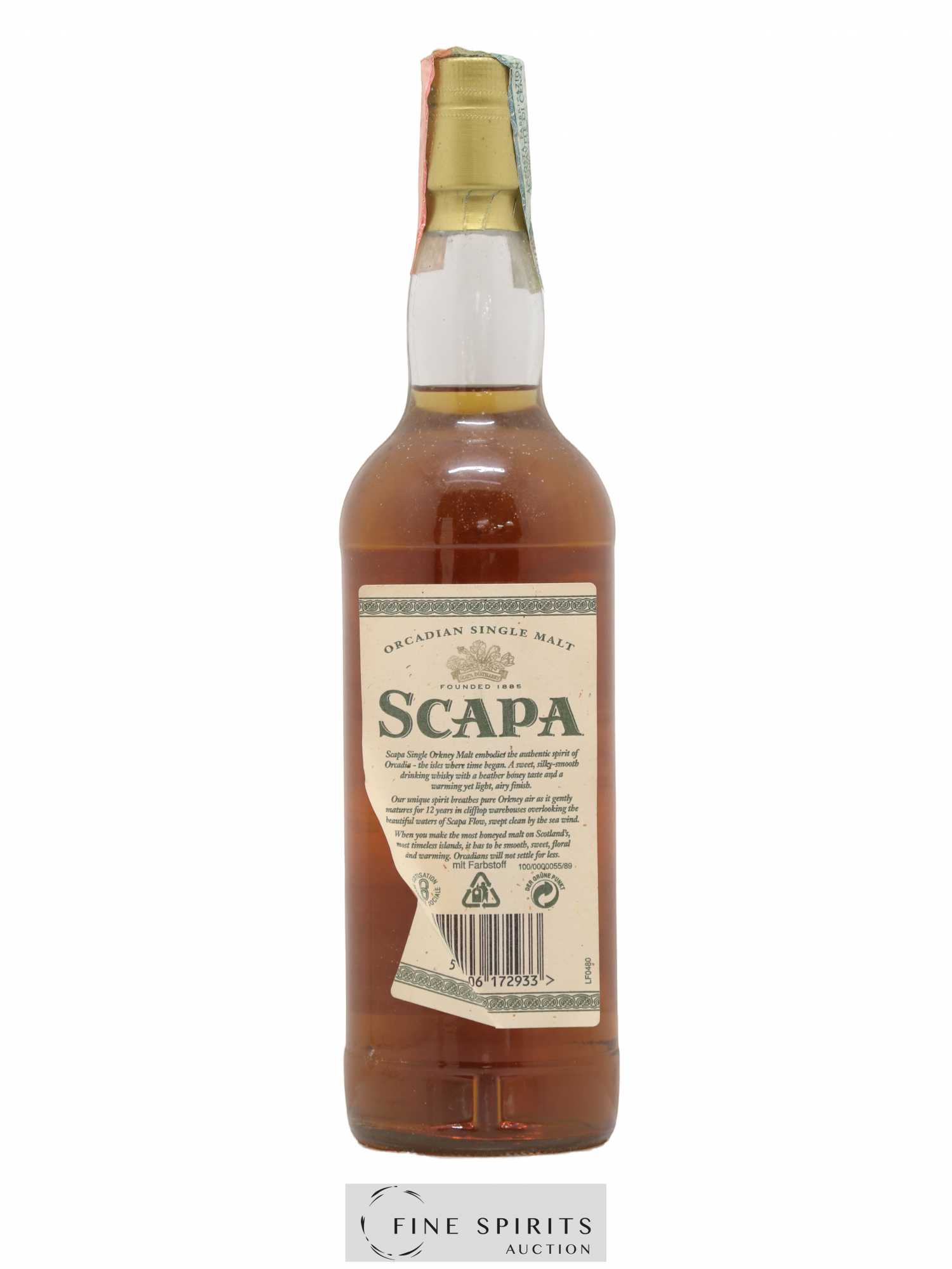 Scapa 12 years Of. - Lot de 1 bouteille - 2