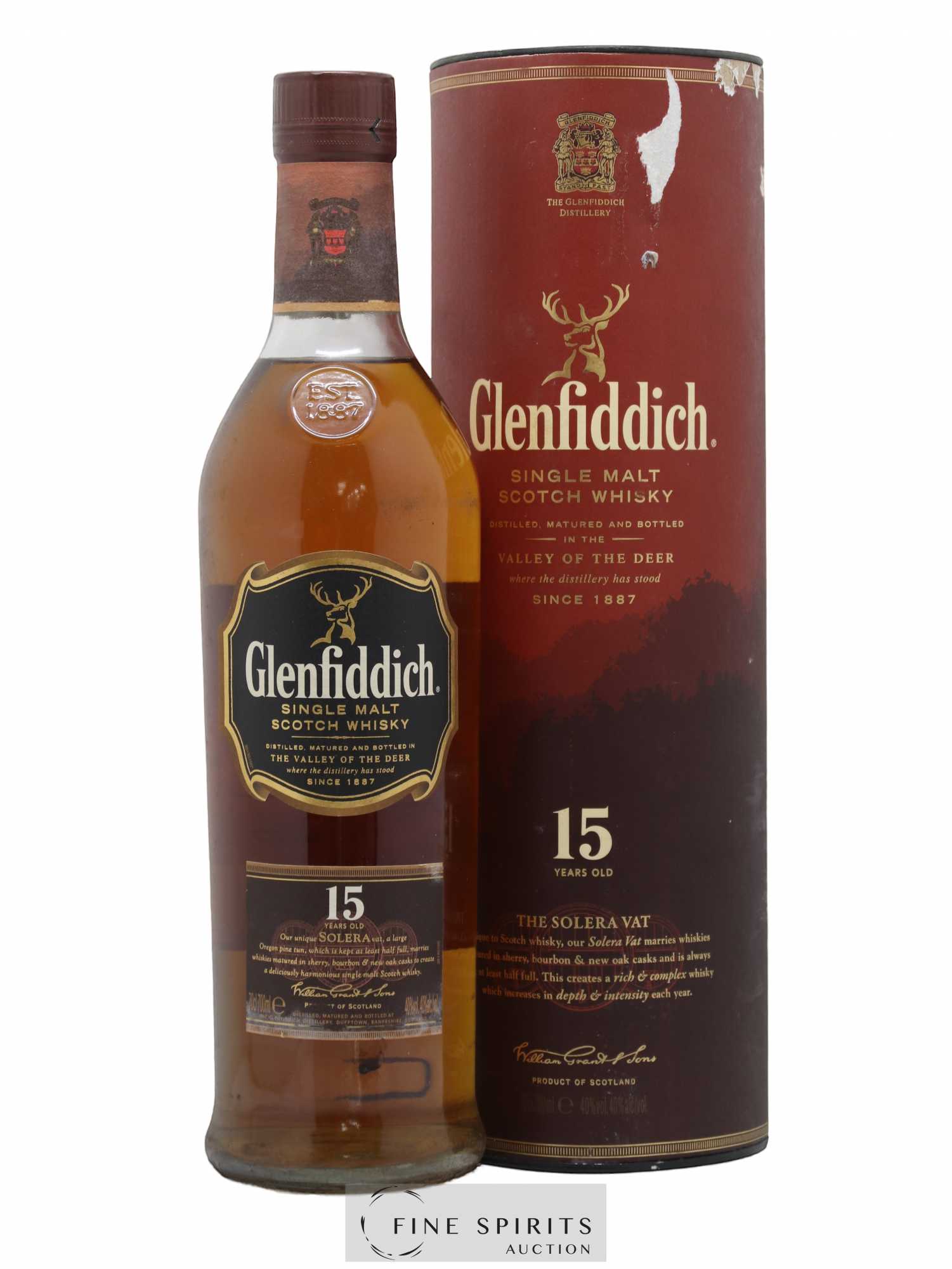 Glenfiddich 15 years Of. Solera Reserve - Lot de 1 bouteille - 0