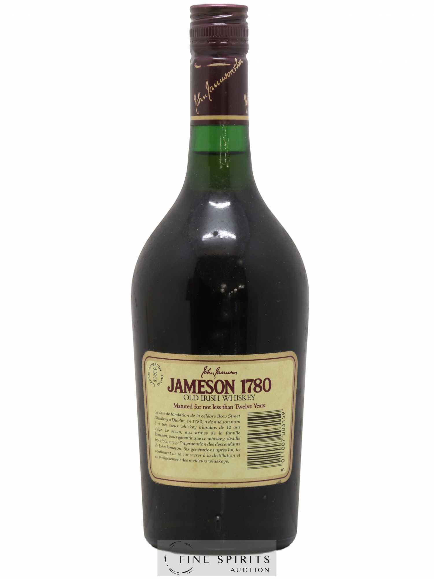 Jameson 12 years Of. 1780 Simon Frères Import Speciale Reserve - Lotto di 1 bottiglia - 2