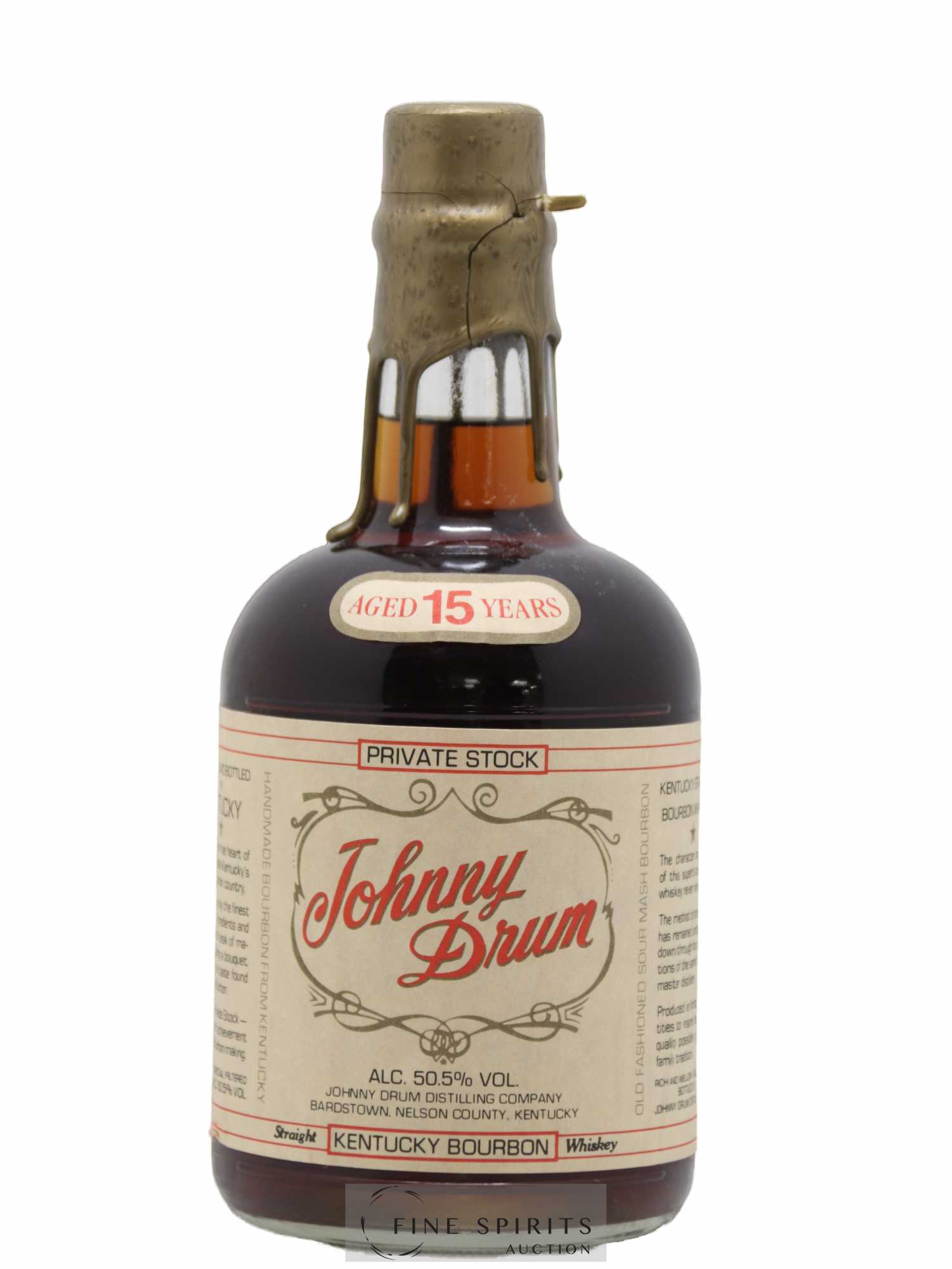 Johnny Drum 15 years Of. Private Stock - Lot de 1 bouteille - 1