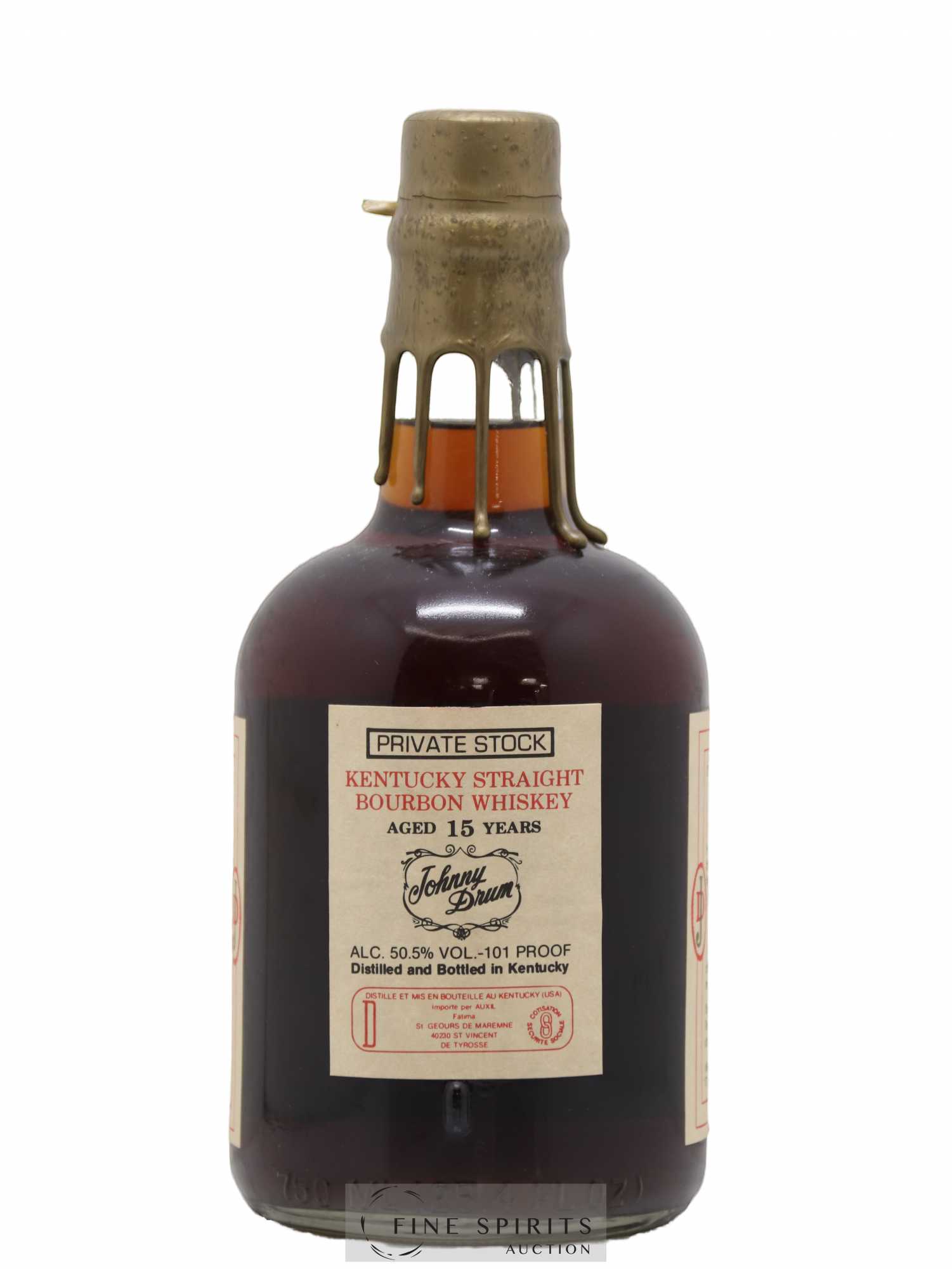 Johnny Drum 15 years Of. Private Stock - Lot de 1 bouteille - 2