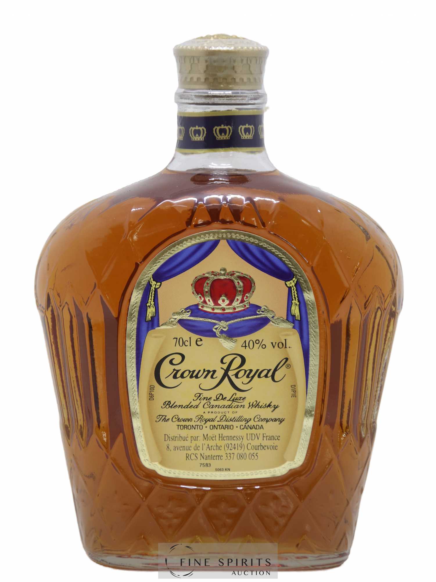 Crown Royal Of. UDV Import Fine de Luxe - Lot de 1 bouteille - 1