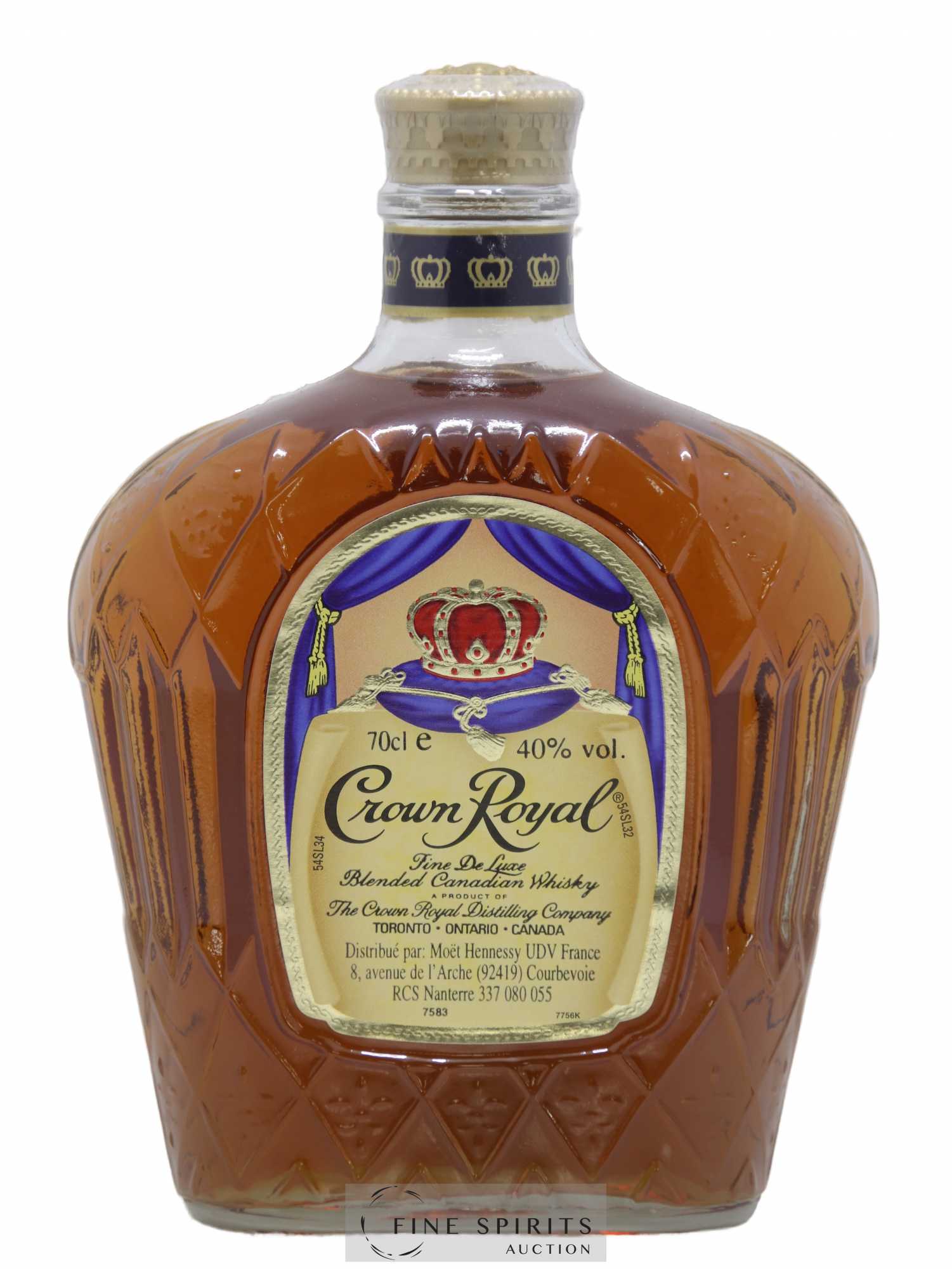 Crown Royal Of. UDV Import Fine de Luxe - Lot de 1 bouteille - 1