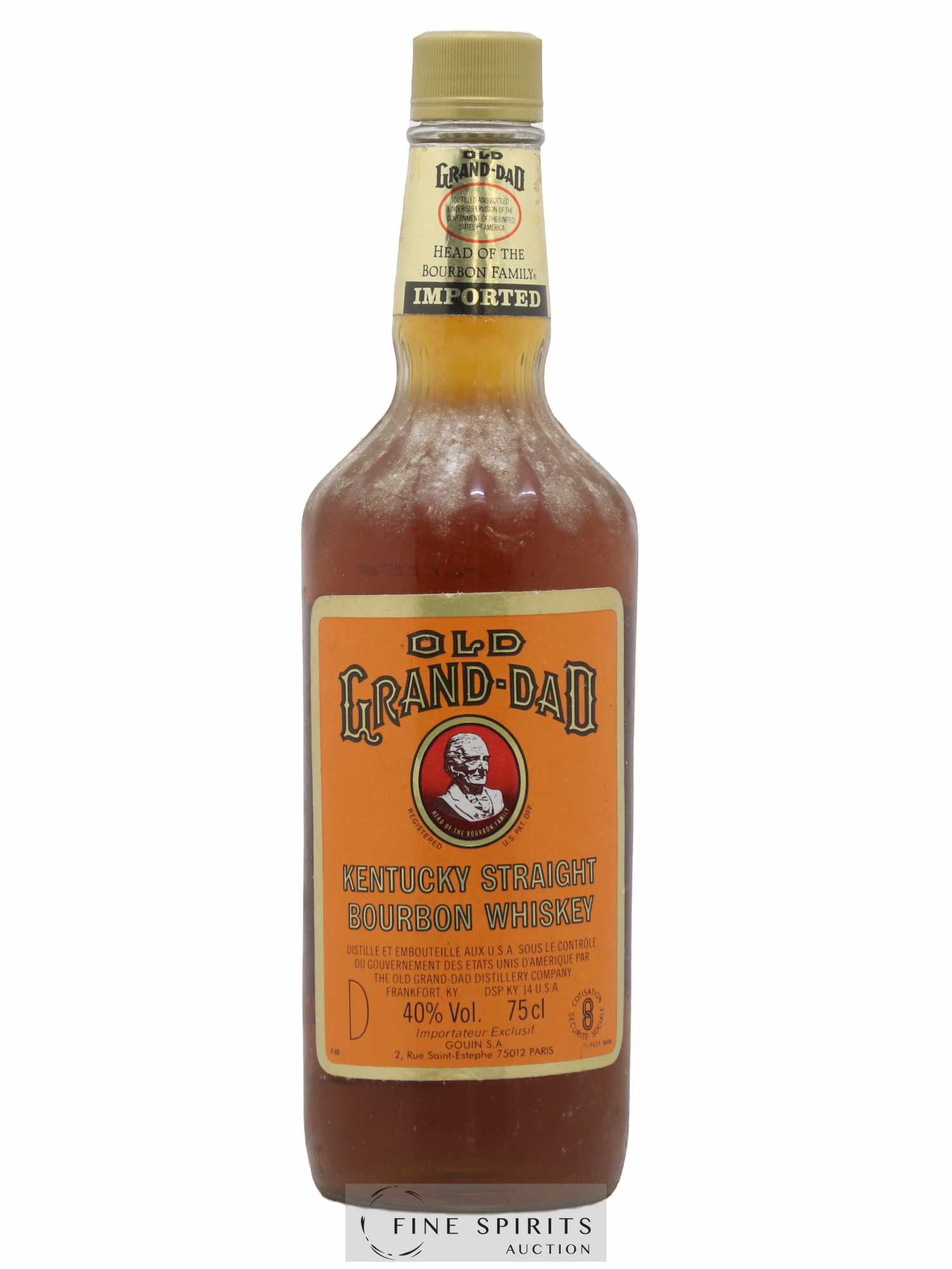 Old Grand Dad Of. Gouin Import Head of the Bourbon Family (no reserve) - Lot of 1 bottle - 0