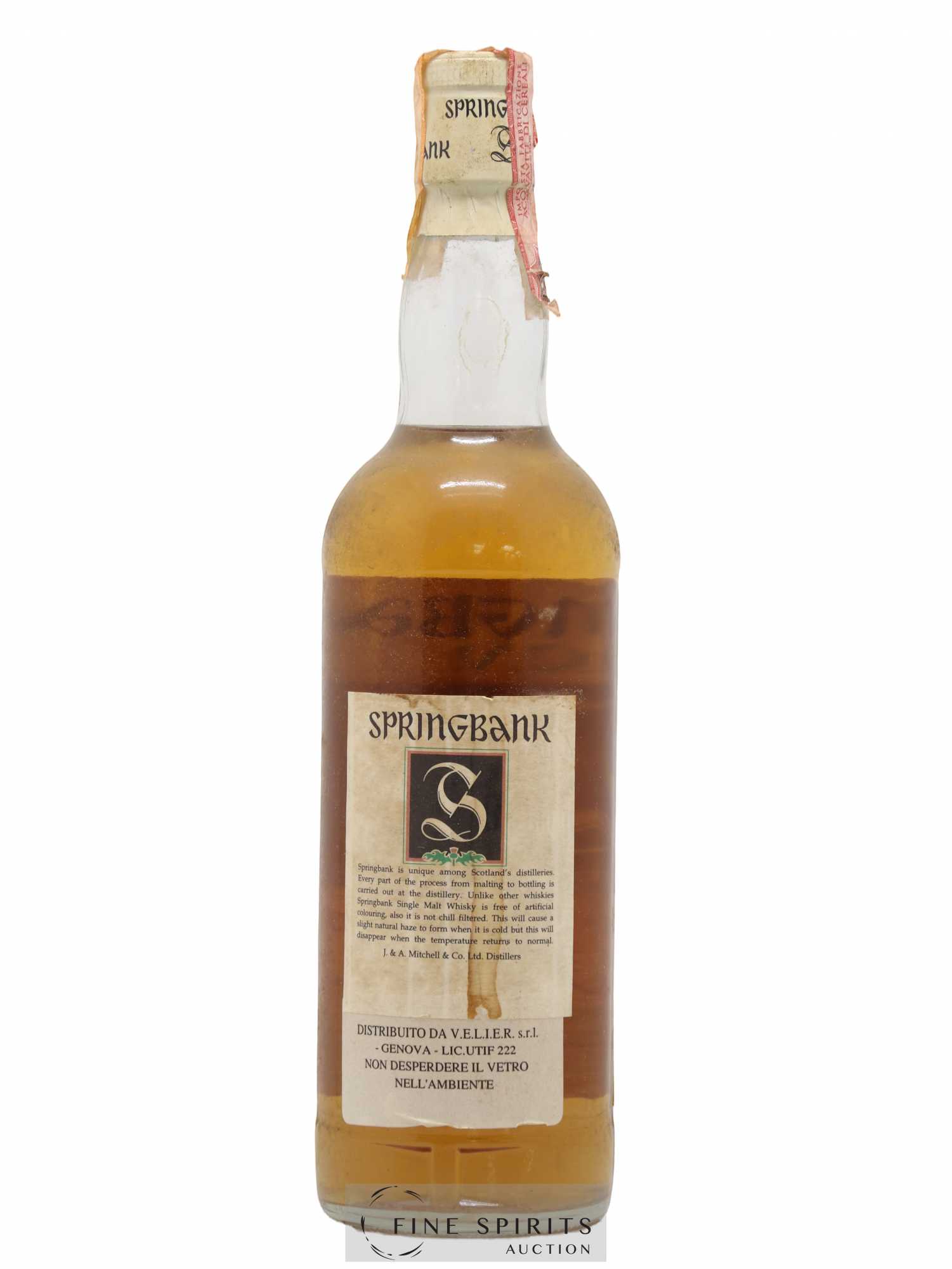 Springbank Of. C.V. White label - Lot de 1 bouteille - 1
