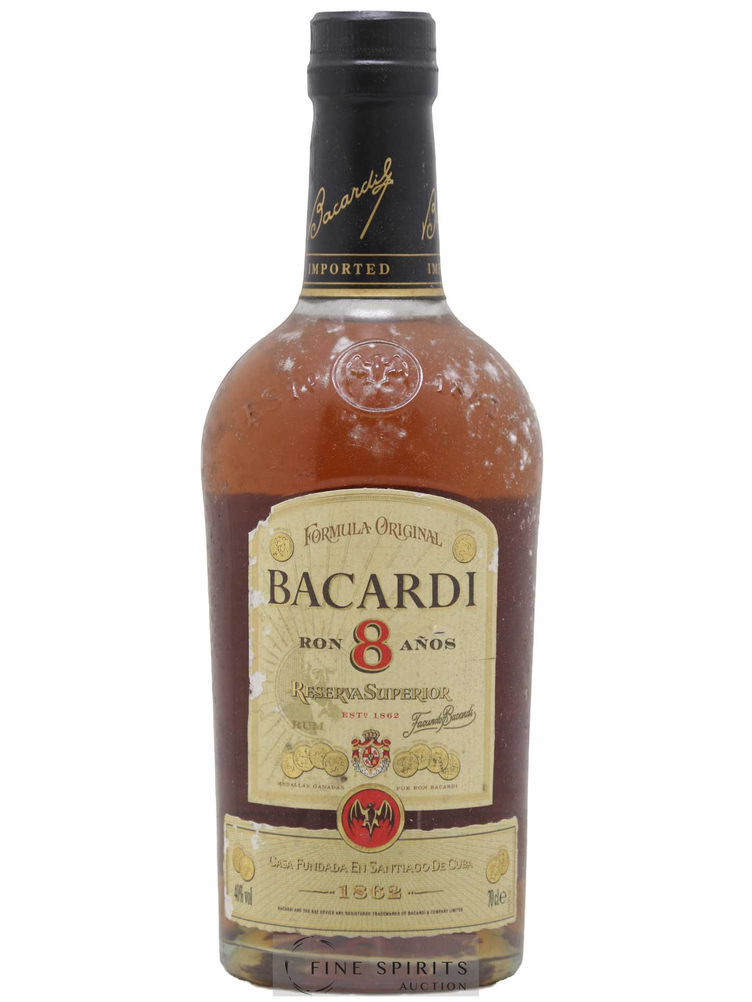 Bacardi 8 years Of. Reserva Superior Formula Original - Lot de 1 bouteille - 0