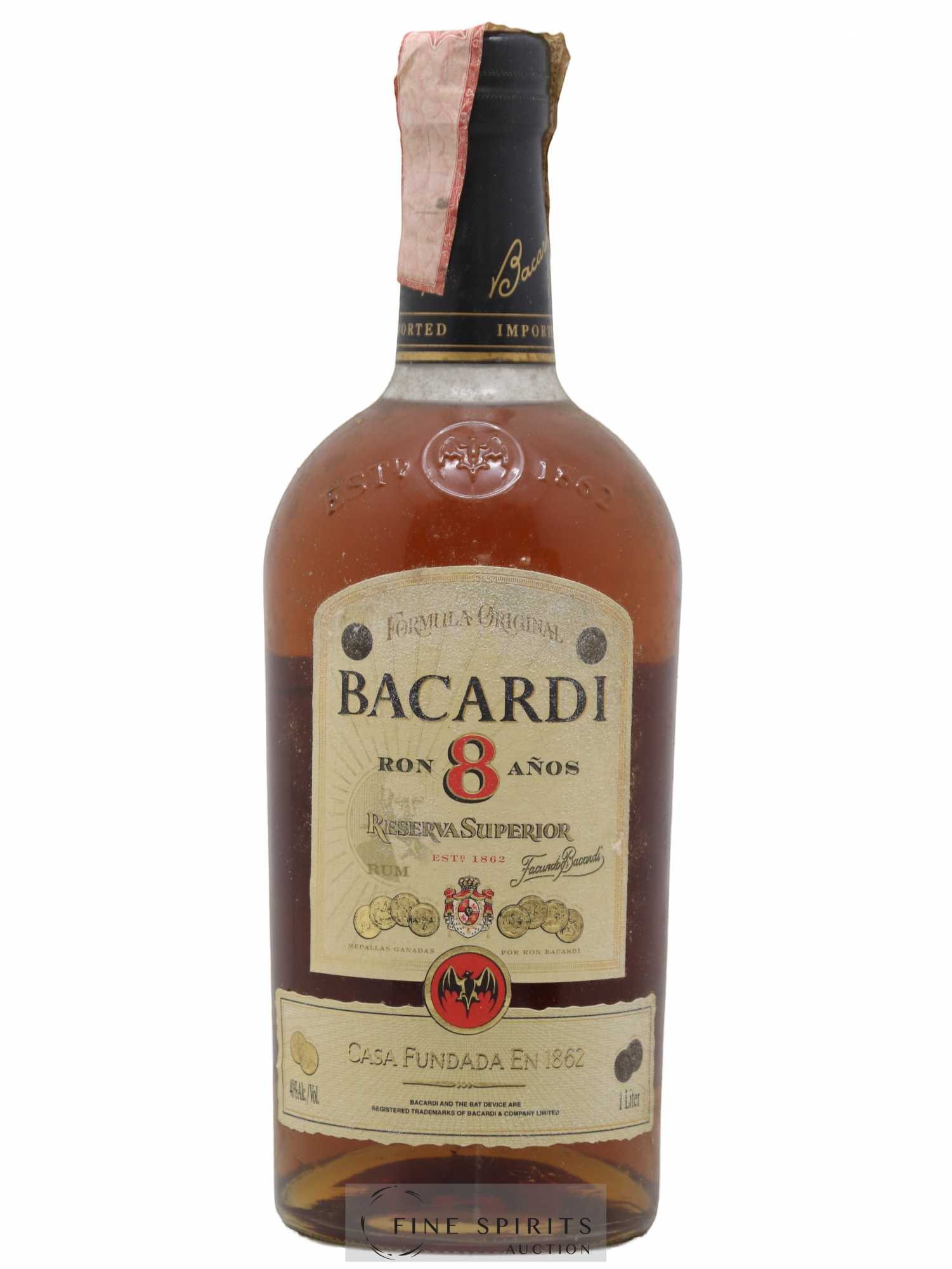 Bacardi 8 years Of. Reserva Superior Formula Original - Lot de 1 bouteille - 1