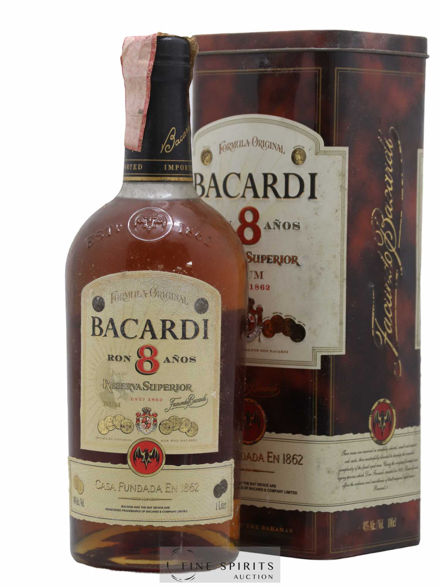 Bacardi 8 years Of. Reserva Superior Formula Original - Lot de 1 bouteille - 0