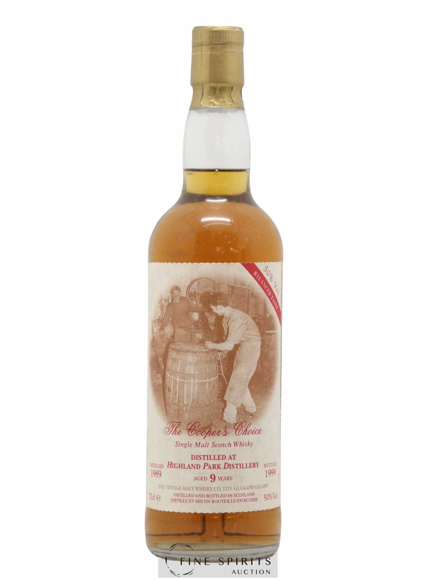 Highland Park 9 years 1989 The Vintage Malt Whisky Co. Ltd. The Cooper's Choice Balanced Taste - bottled 1999 - Lot de 1 bouteille - 1
