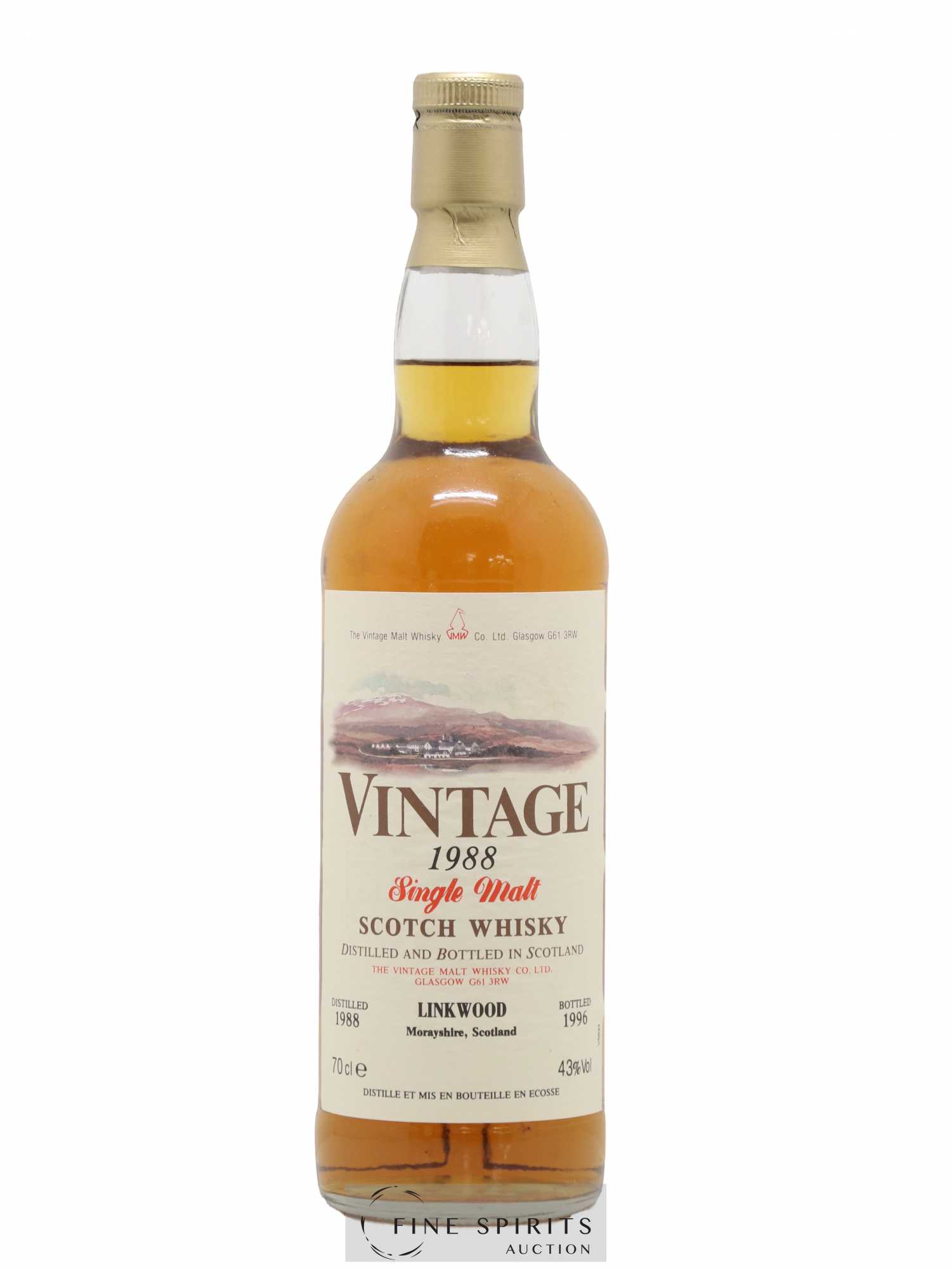 Linkwood 1988 The Vintage Malt Whisky Co. Ltd. bottled 1996 - Lot de 1 bouteille - 1