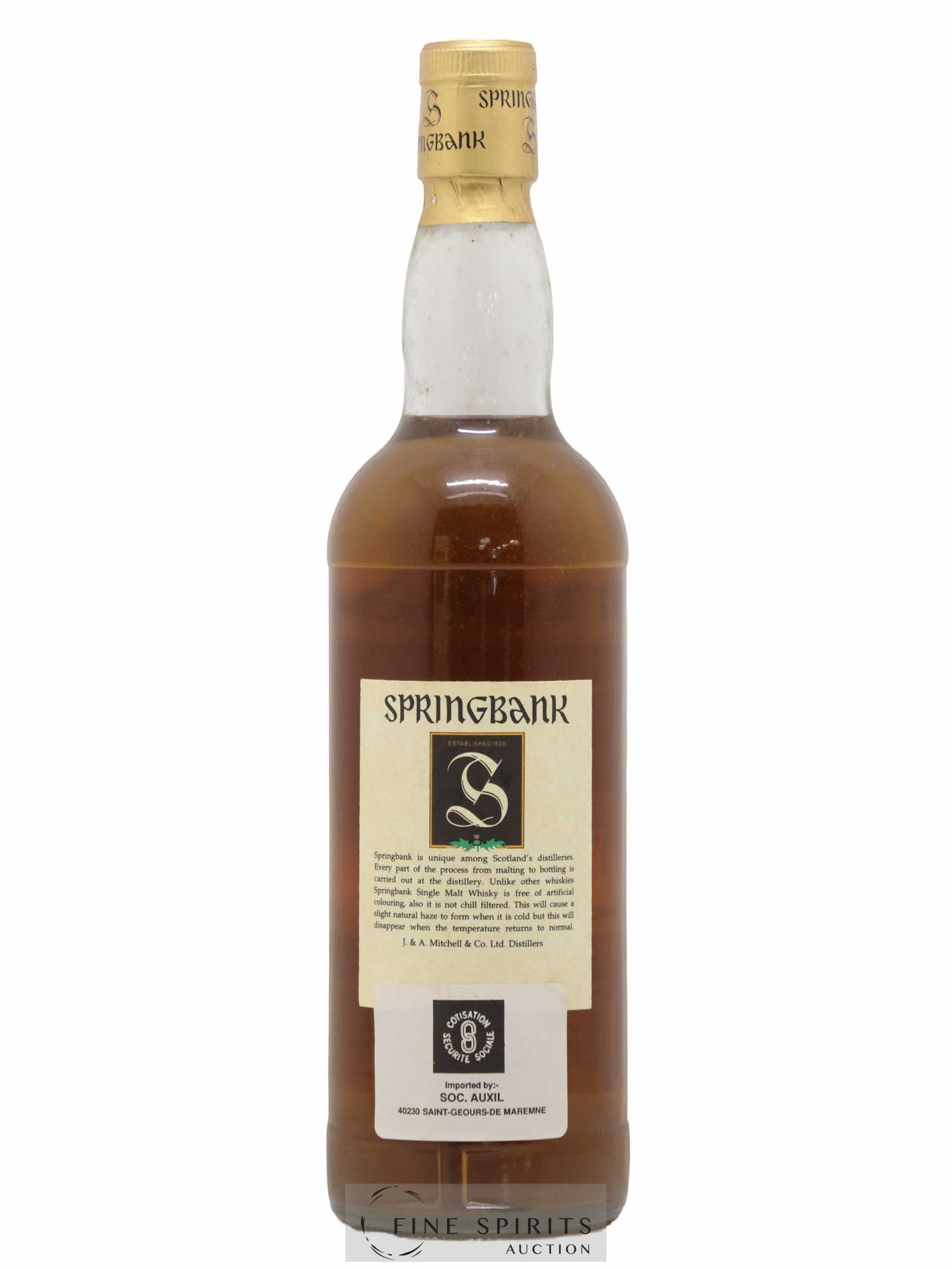 Springbank 15 years Of. Parchment Label - Posten von 1 Flasche - 2