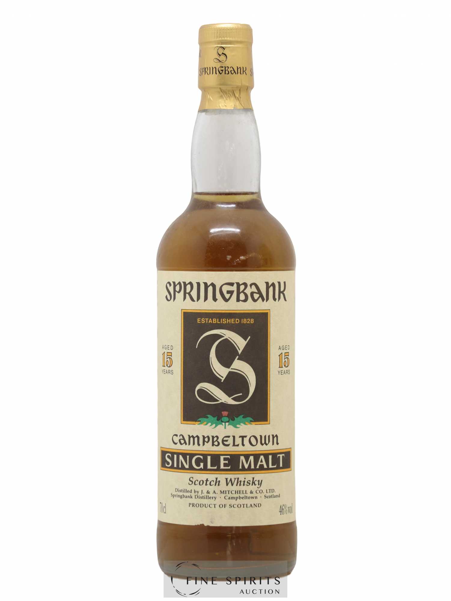 Springbank 15 years Of. Parchment Label - Posten von 1 Flasche - 1