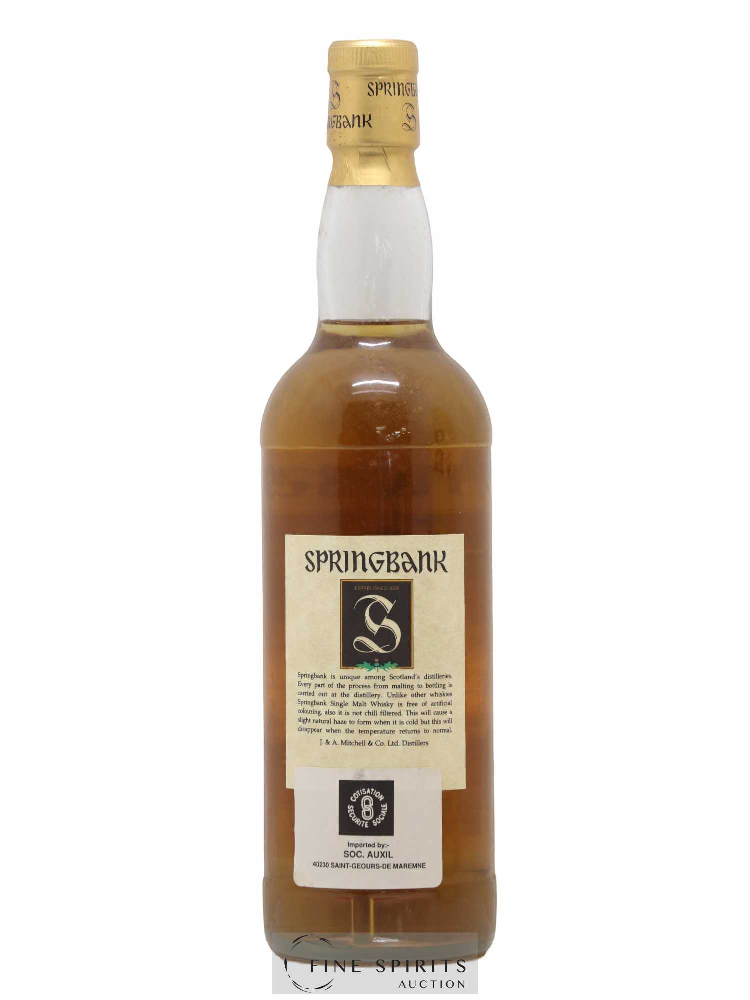 Springbank 15 years Of. Parchment Label - Posten von 1 Flasche - 2