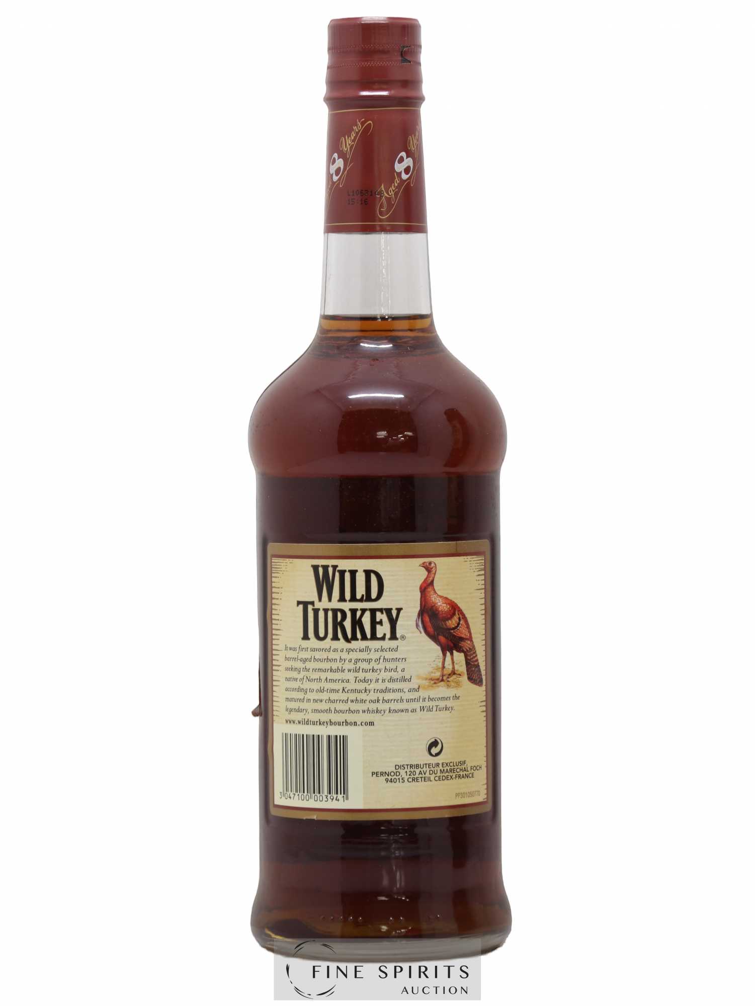 Wild Turkey 8 years Of. Austin Nichols - Lot de 1 bouteille - 2
