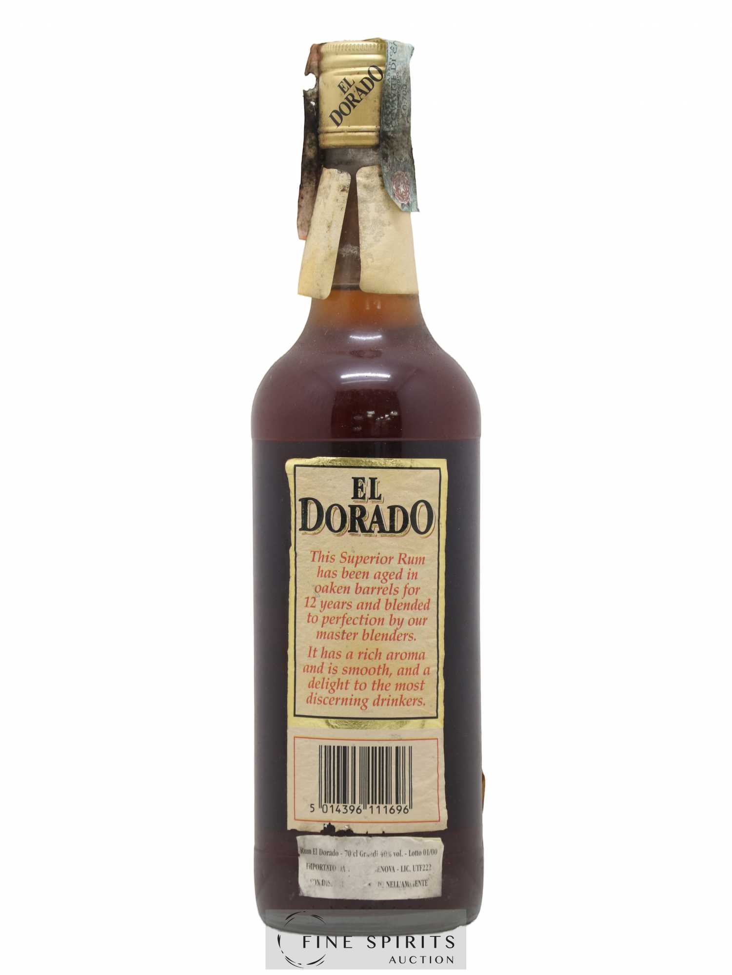 El Dorado 12 years Of. Superior - Lot de 1 bouteille - 1