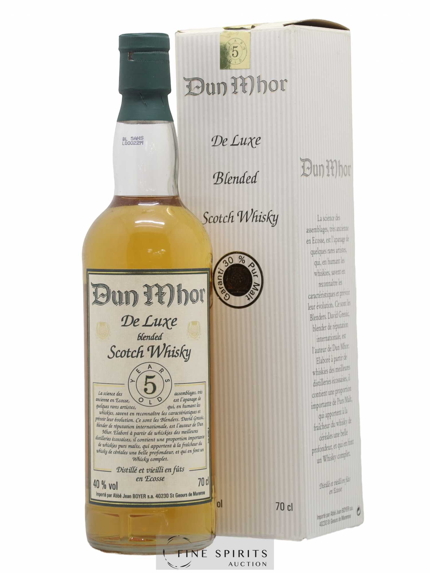 Dun Mhor 5 years Jean Boyer De Luxe - Lot de 1 bouteille - 0