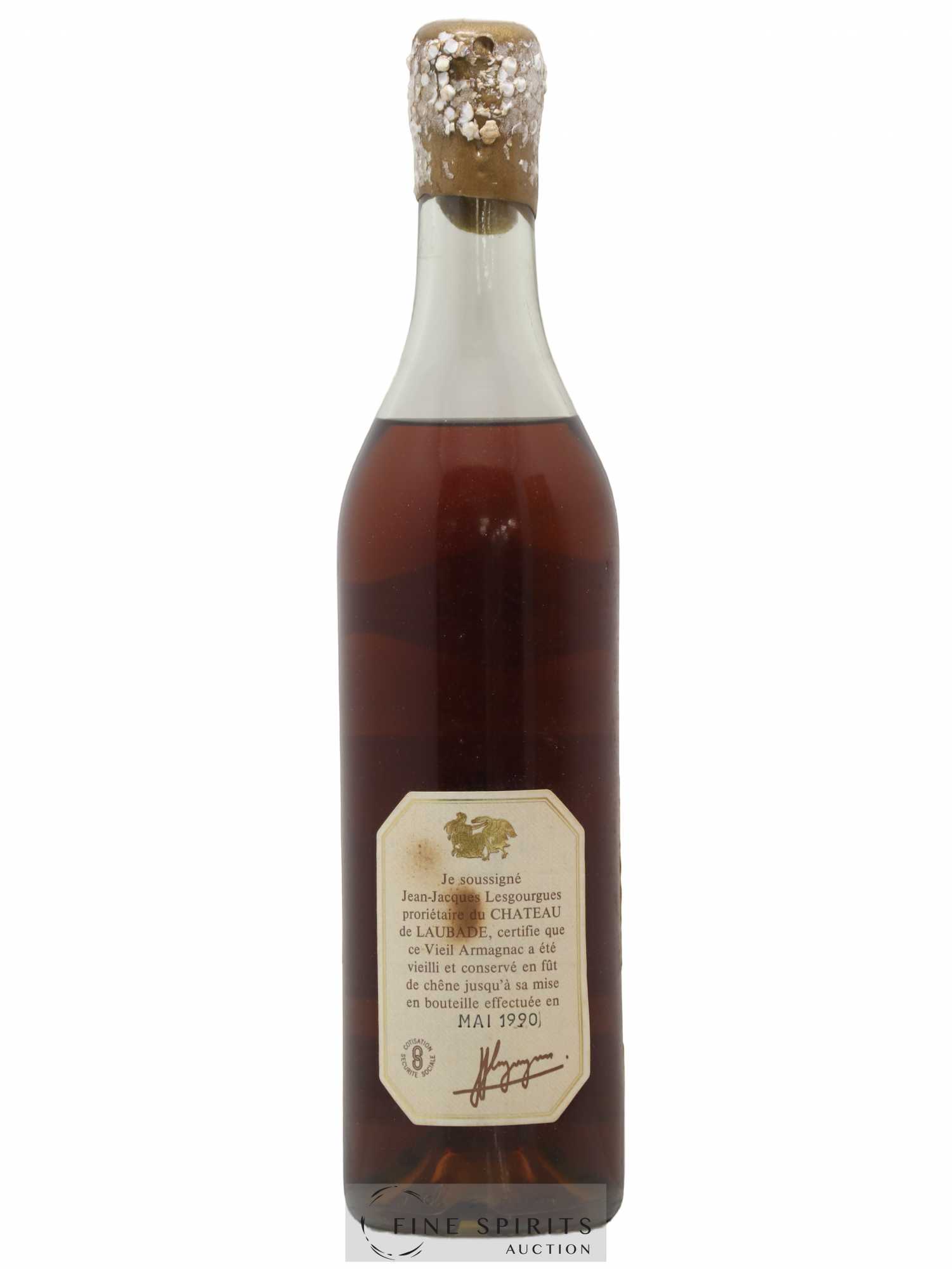 Château de Laubade 1975 Of. bottled 1990 - Lot de 1 bouteille - 2