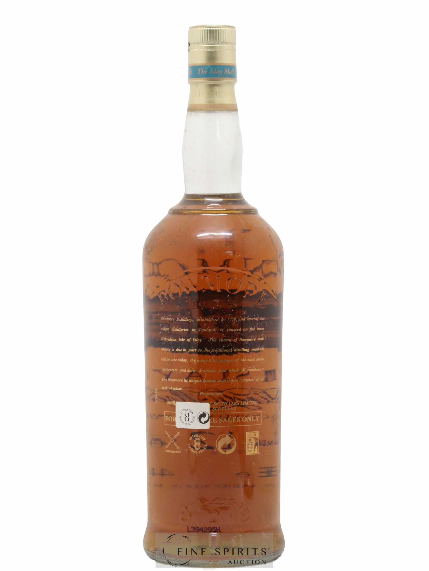 Bowmore 12 years Of. (100cl.) - Lot de 1 bouteille - 2