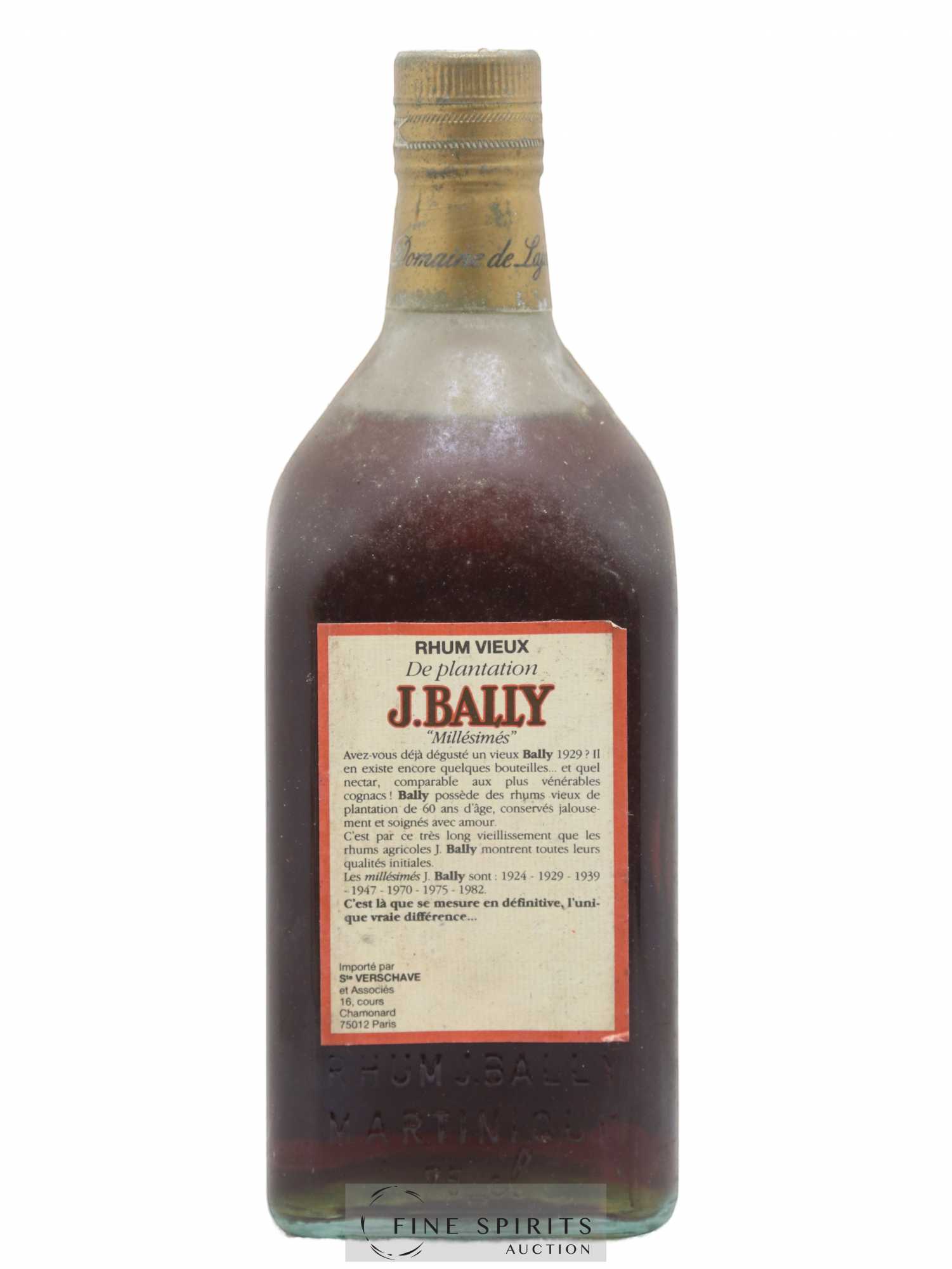 J. Bally 1966 Of. Plantations Lajus du Carbet - Lot de 1 bouteille - 2