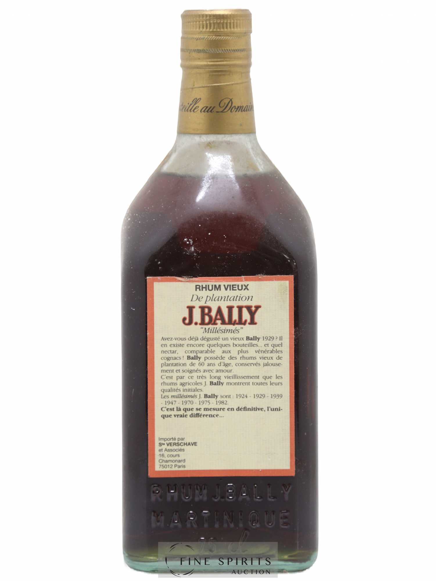 J. Bally 1975 Of. Plantations Lajus du Carbet bottled 1992 - Lot de 1 bouteille - 1