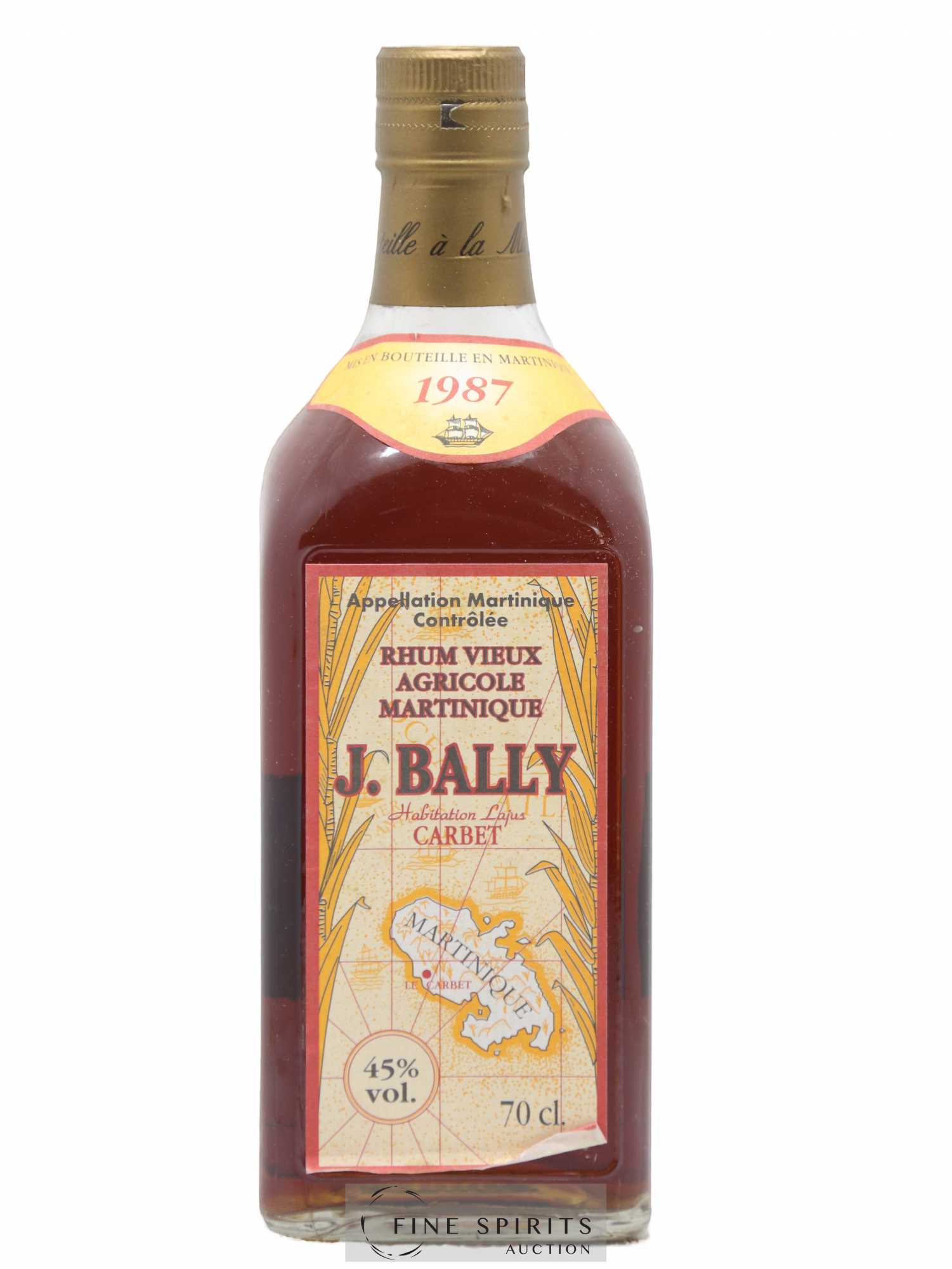 J. Bally 1987 Of. Plantations Lajus du Carbet - Lot de 1 bouteille - 1