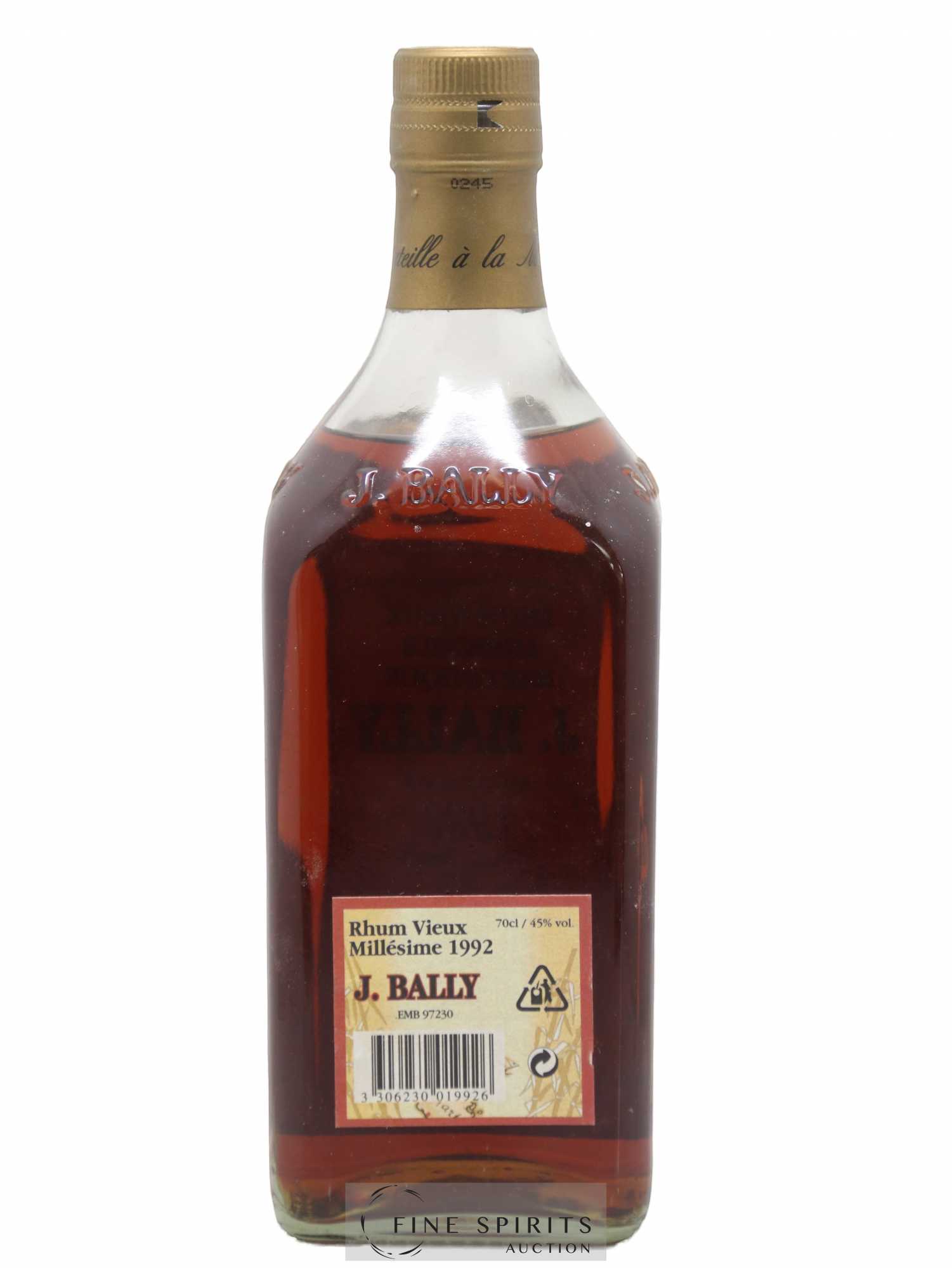 J. Bally 1992 Of. - Posten von 1 Flasche - 2