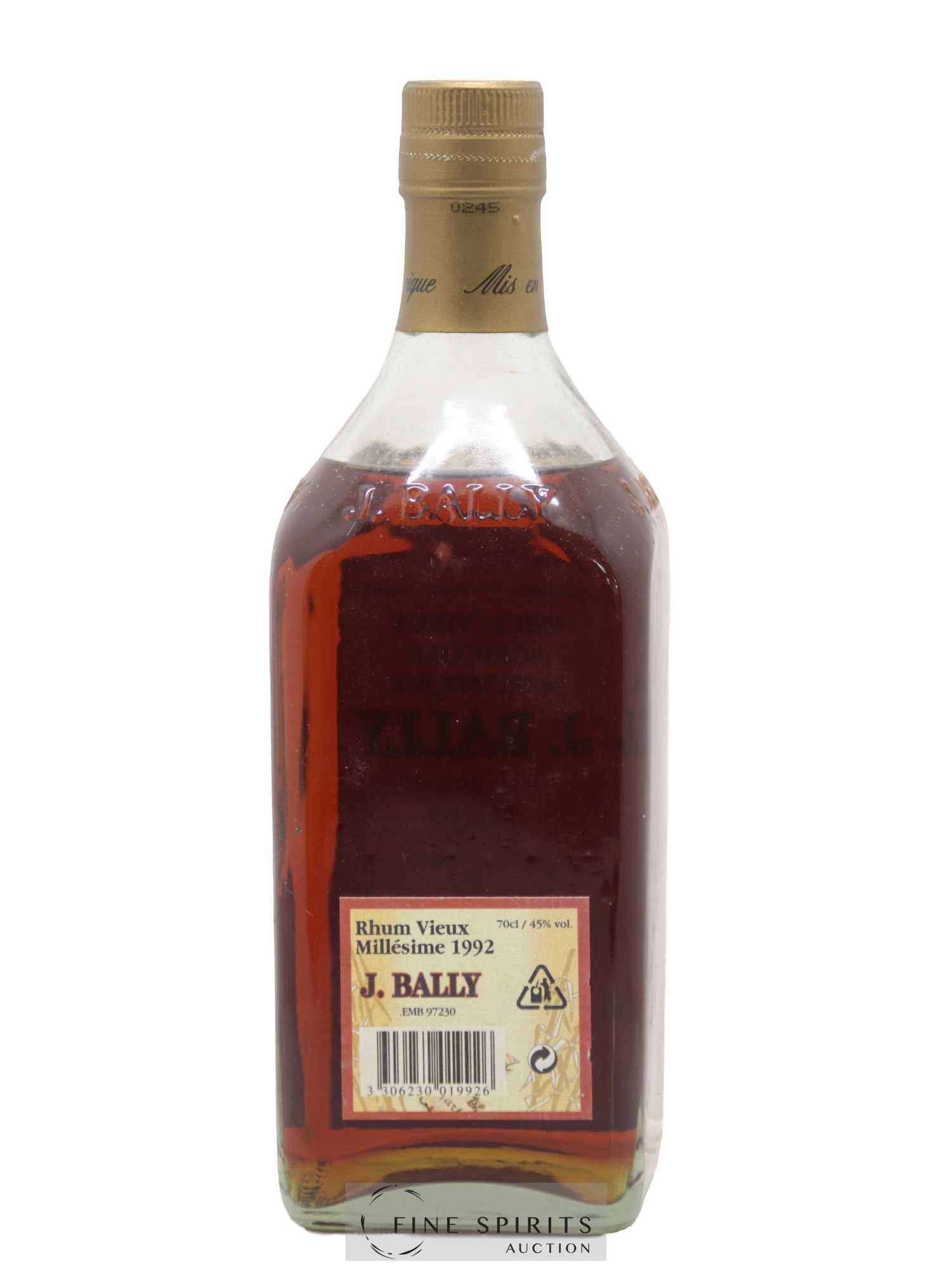 J. Bally 1992 Of. - Lot de 1 bouteille - 2