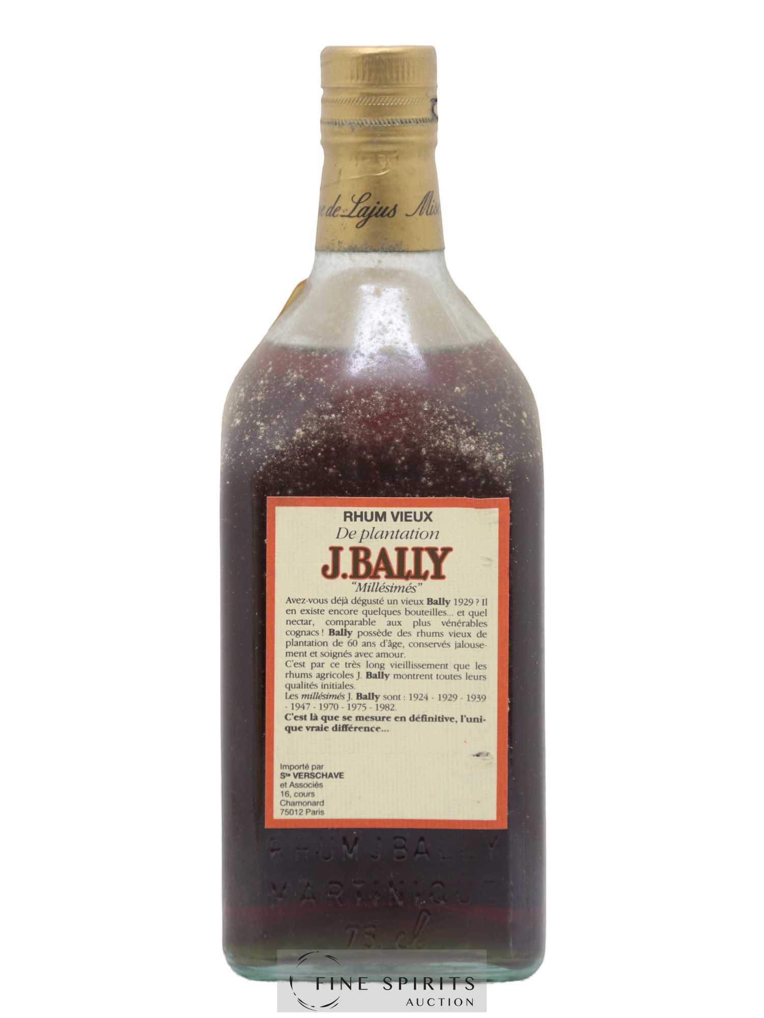 J. Bally 1966 Of. Plantations Lajus du Carbet - Lot de 1 bouteille - 2
