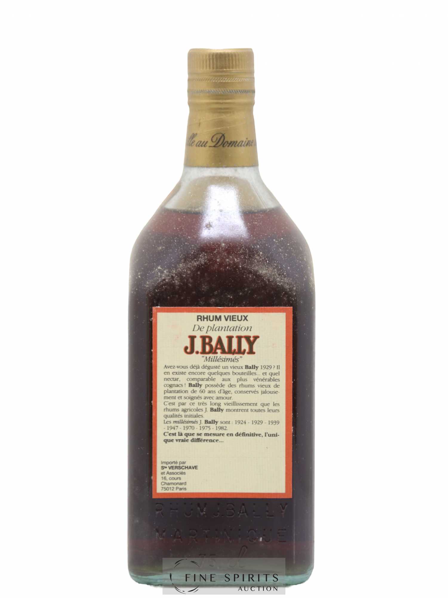 J. Bally 1966 Of. Plantations Lajus du Carbet - Lot de 1 bouteille - 2
