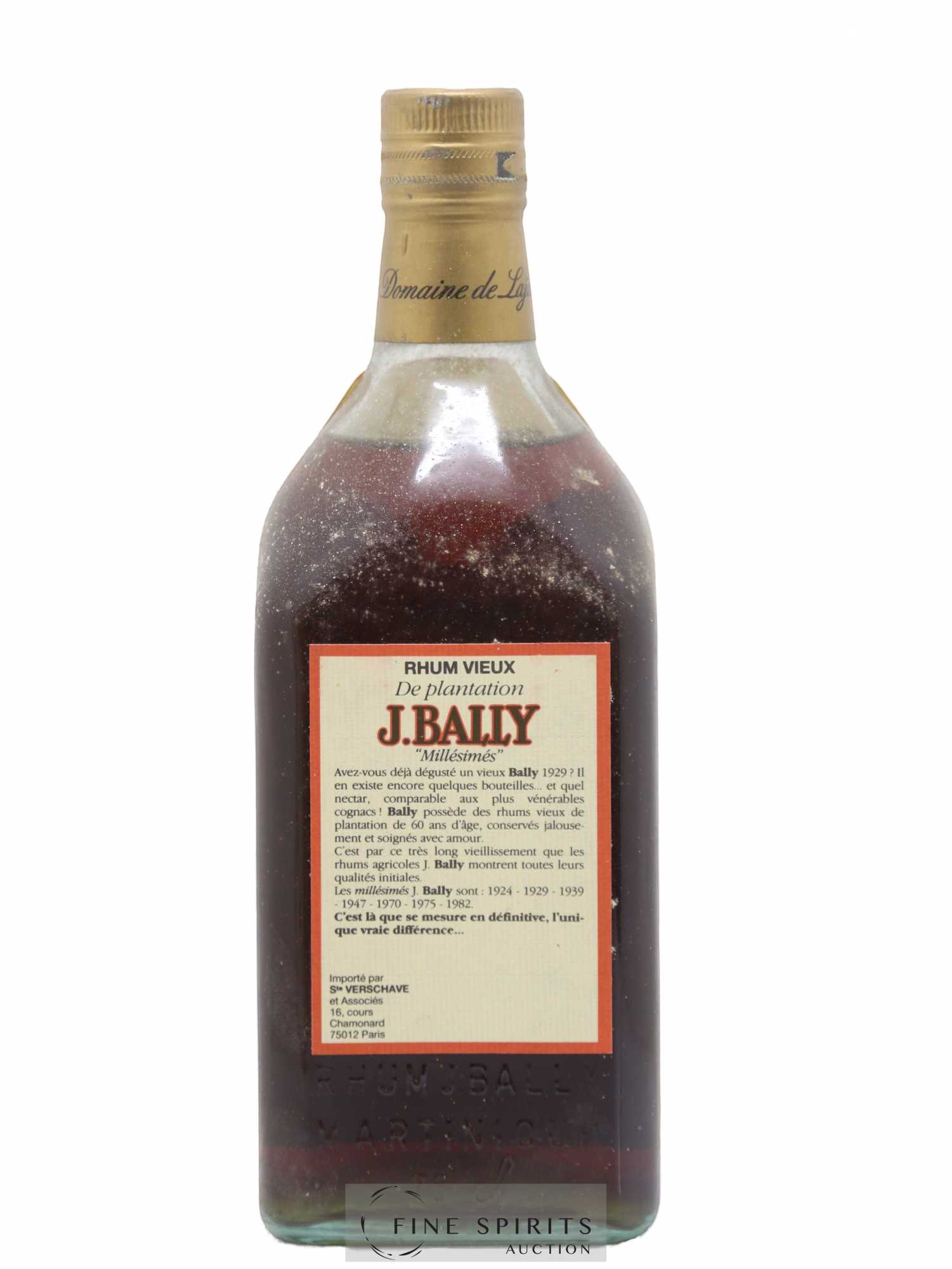 J. Bally 1966 Of. Plantations Lajus du Carbet - Lot de 1 bouteille - 2