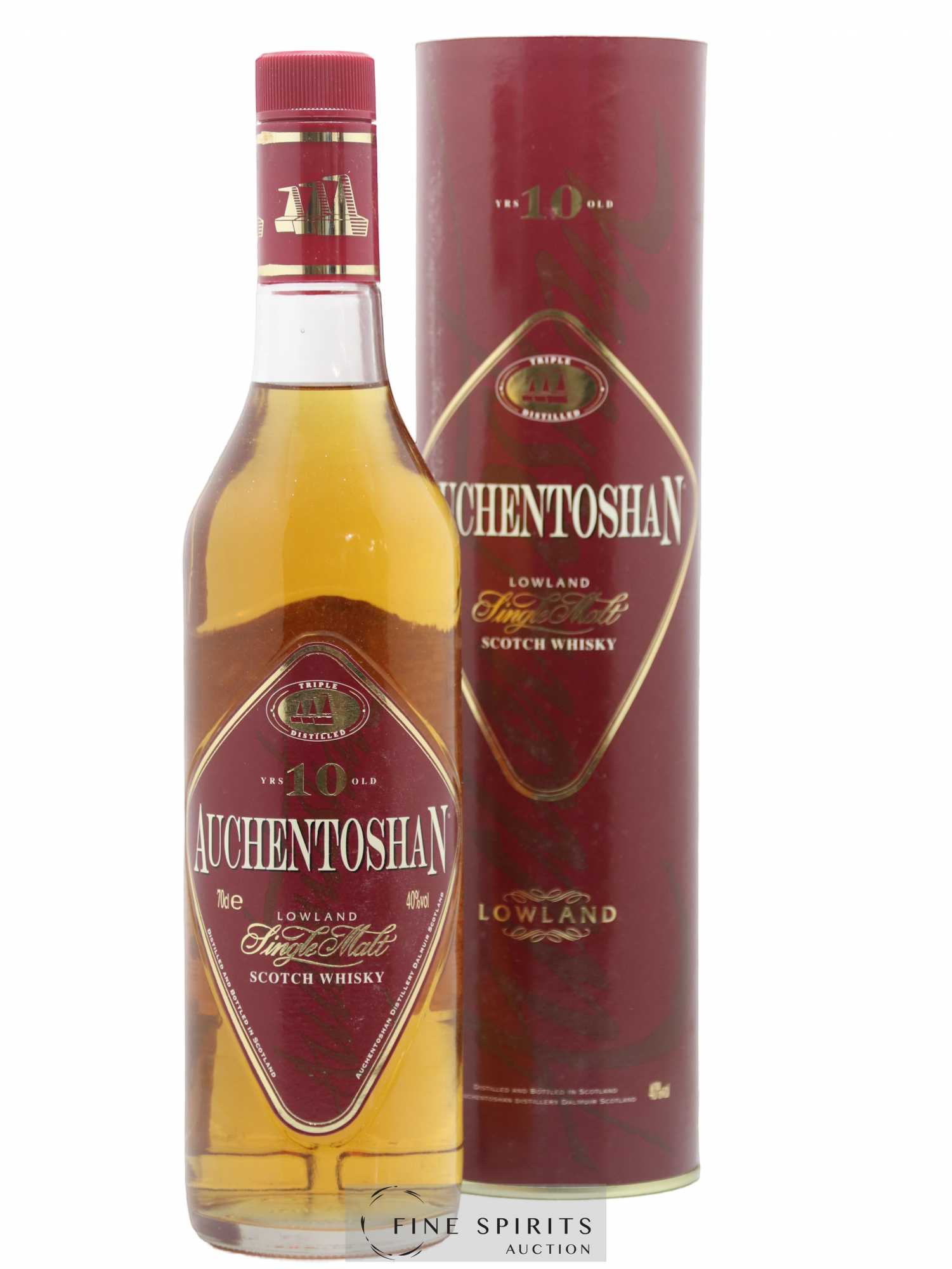 Auchentoshan 10 years Of. Triple Distilled - Lot de 1 bouteille - 0
