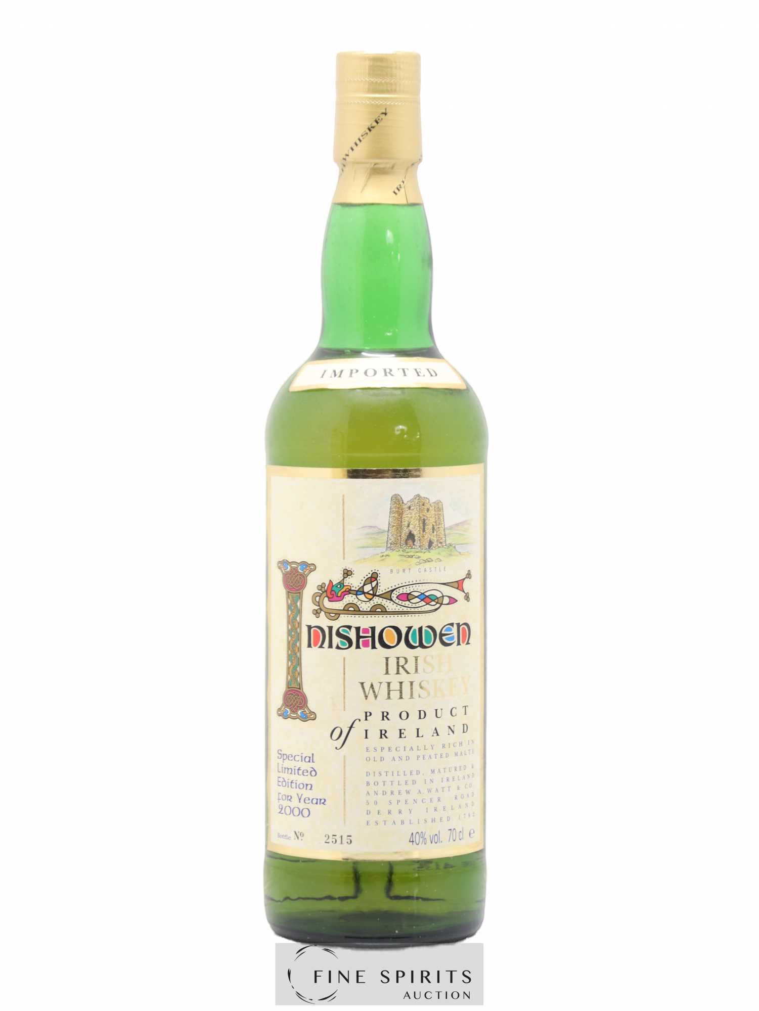 Inishowen Of. Special Limited Edition for Year 2000 - Posten von 1 Flasche - 1