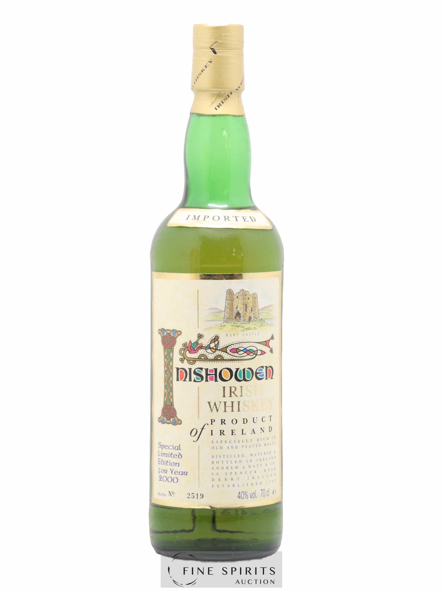 Inishowen Of. Special Limited Edition for Year 2000 - Lot de 1 bouteille - 1