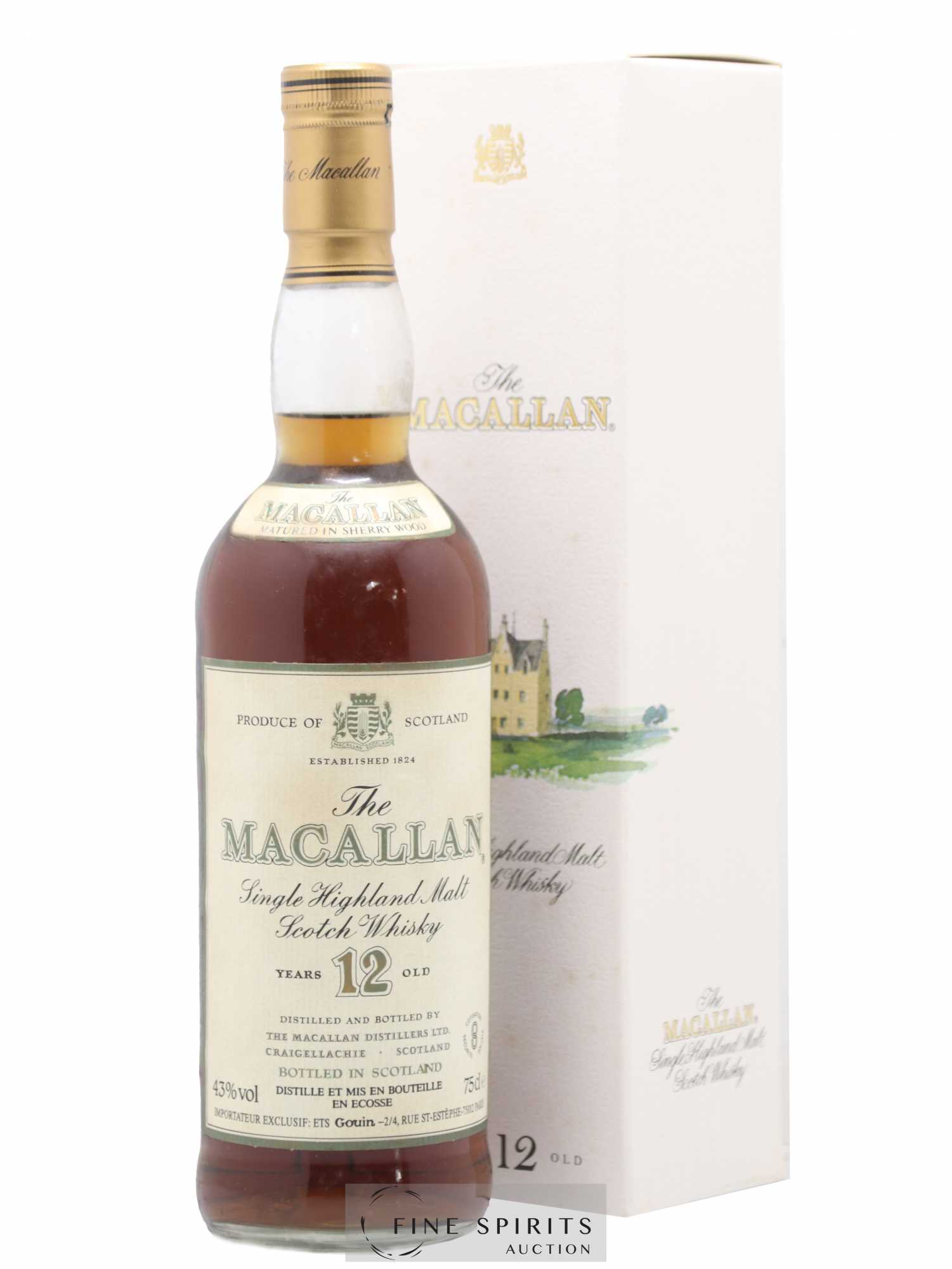 Macallan (The) 12 years Of. Sherry Wood Matured Ets Gouin Import - Lot de 1 bouteille - 0