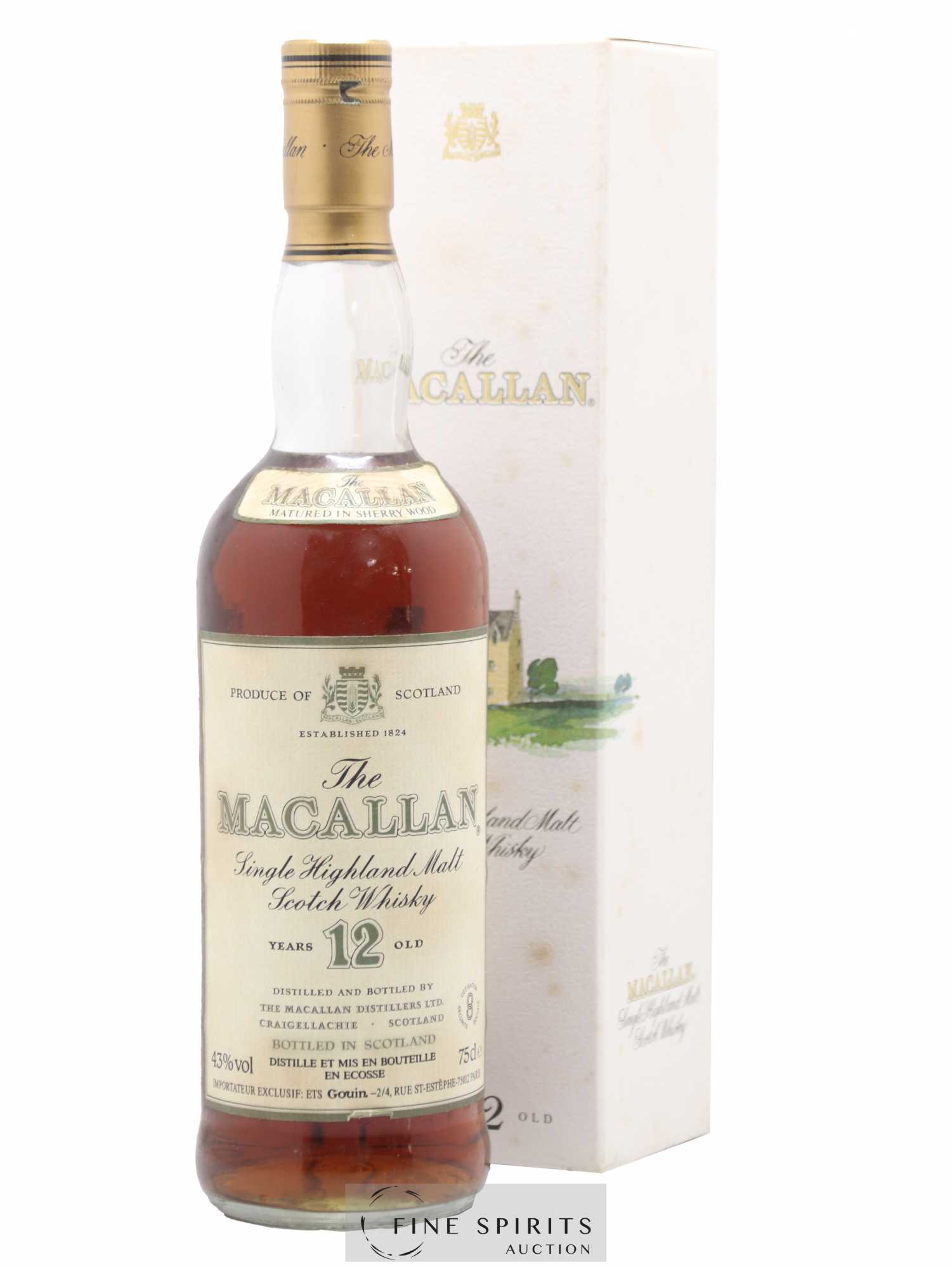 Macallan (The) 12 years Of. Sherry Wood Matured Ets Gouin Import - Lot de 1 bouteille - 0
