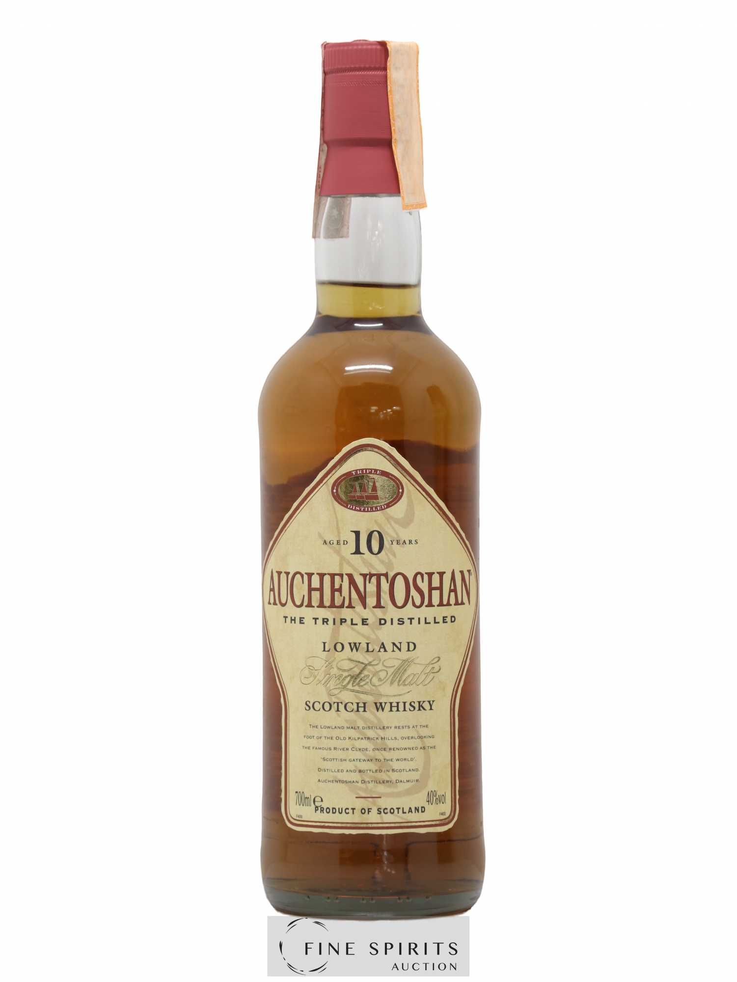 Auchentoshan 10 years Of. Triple Distilled - Lot de 1 bouteille - 1