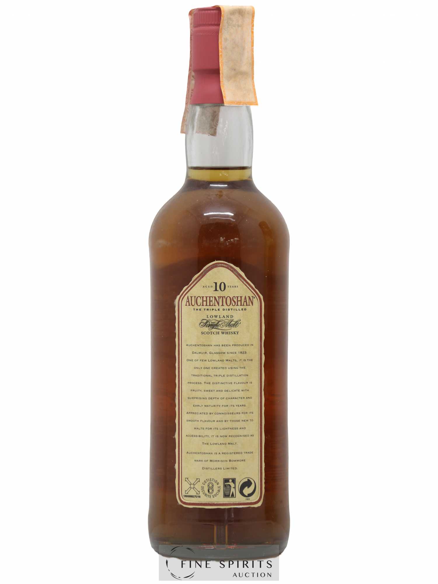 Auchentoshan 10 years Of. Triple Distilled - Lot de 1 bouteille - 2